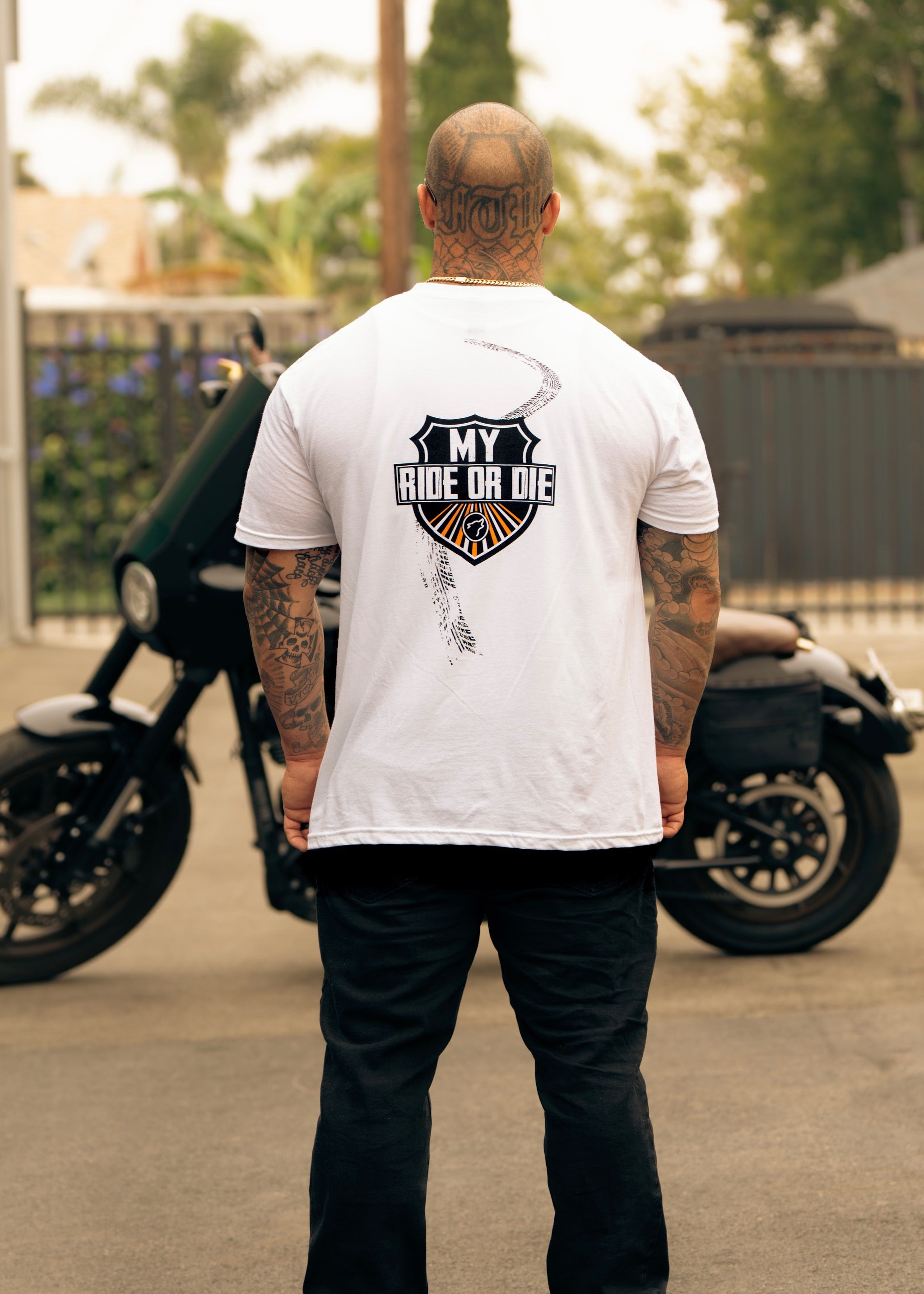 T-shirt blanc arctique Ride or Die