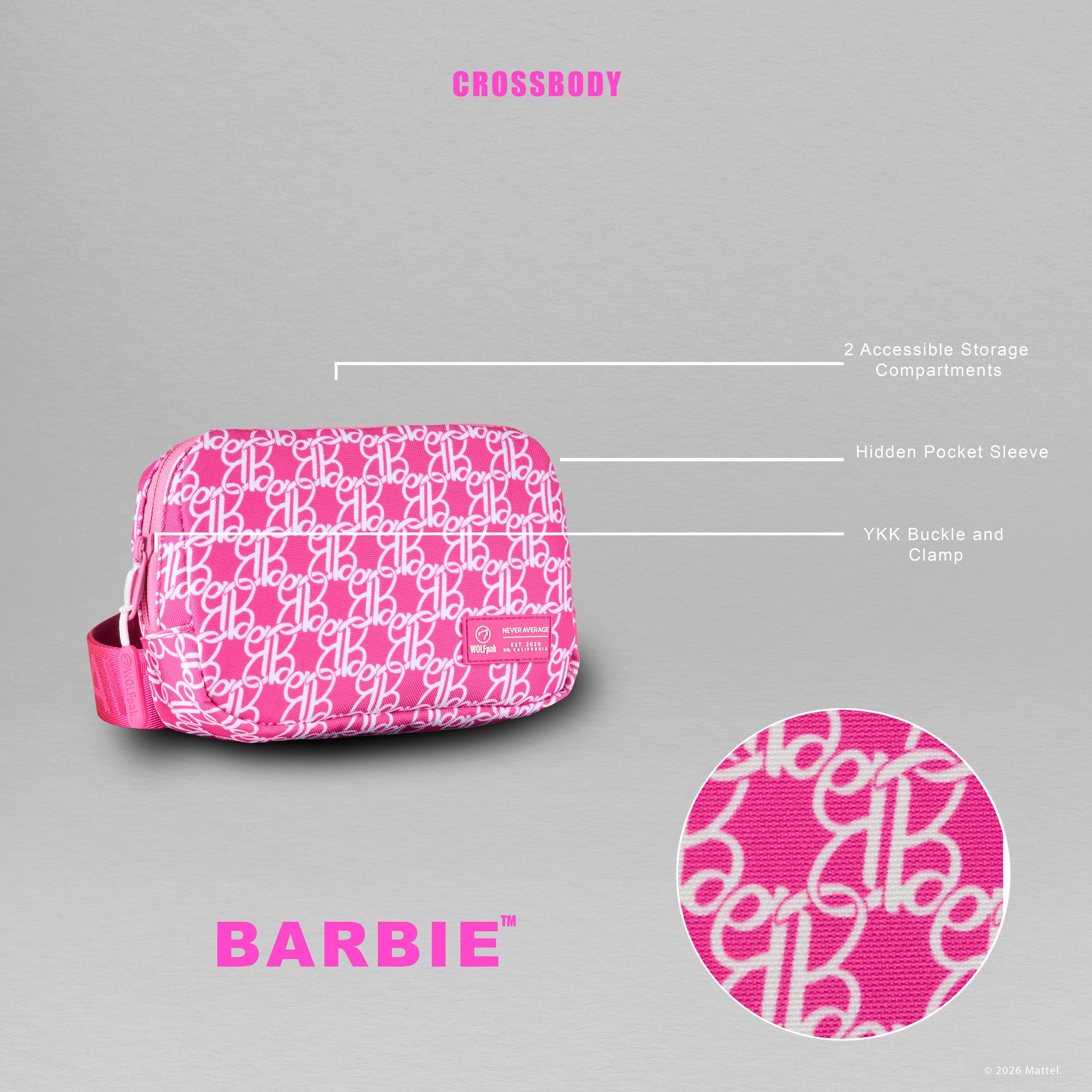 1.5L Crossbody Pack Barbie PREVIEW