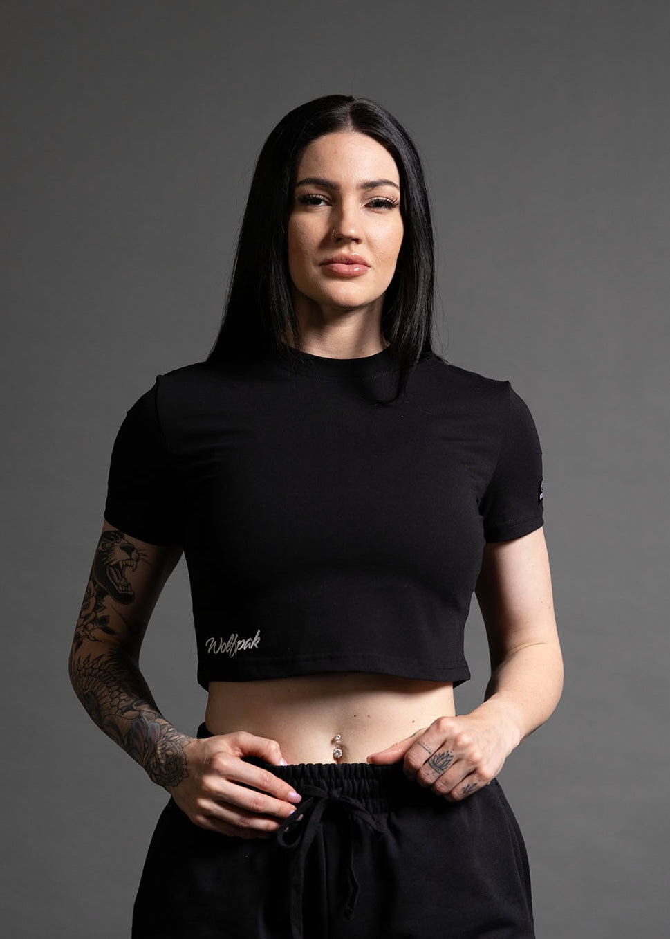 Women's Script Cropped Tee (SALE)
