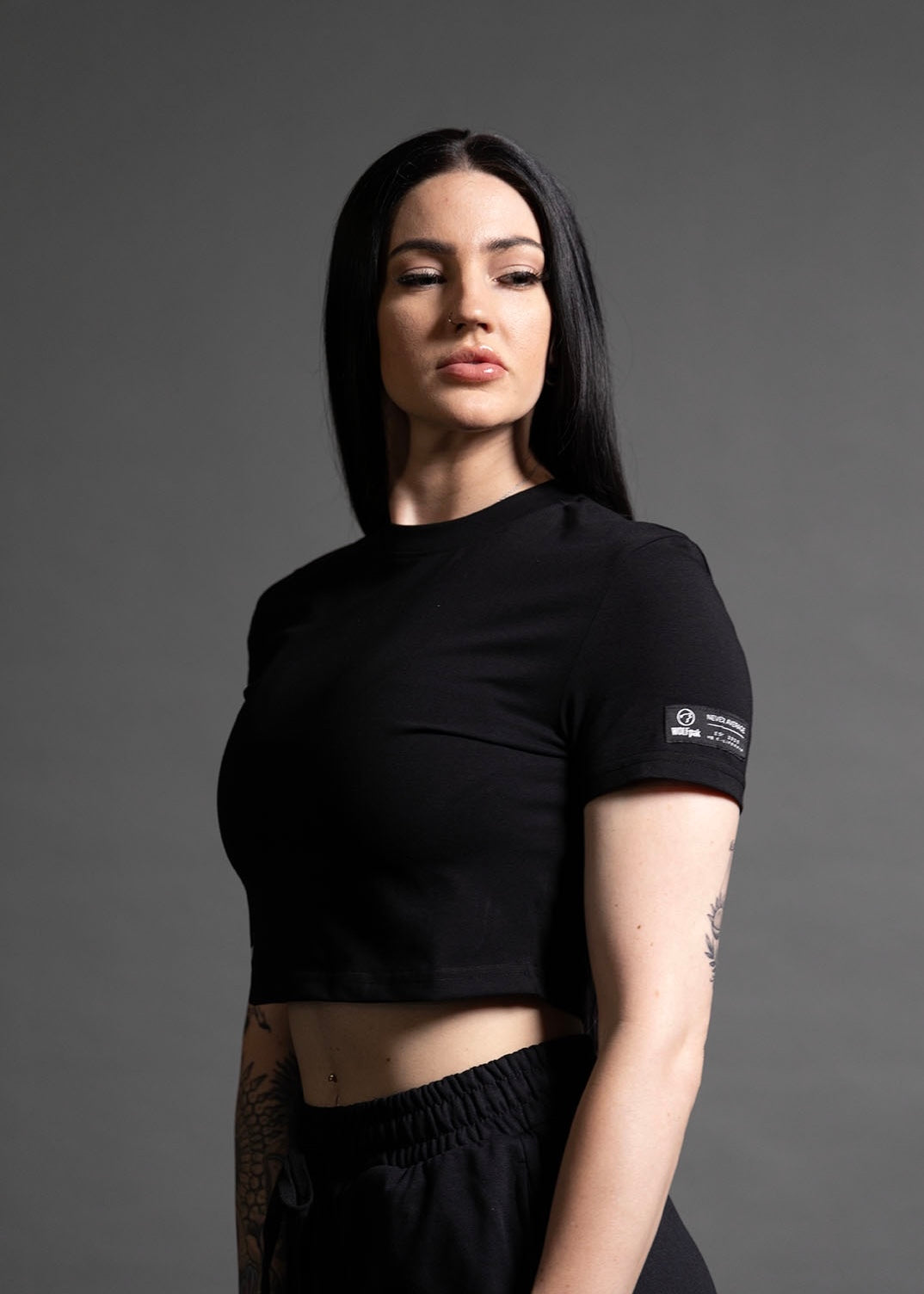 Women's Script Cropped Tee (SALE)