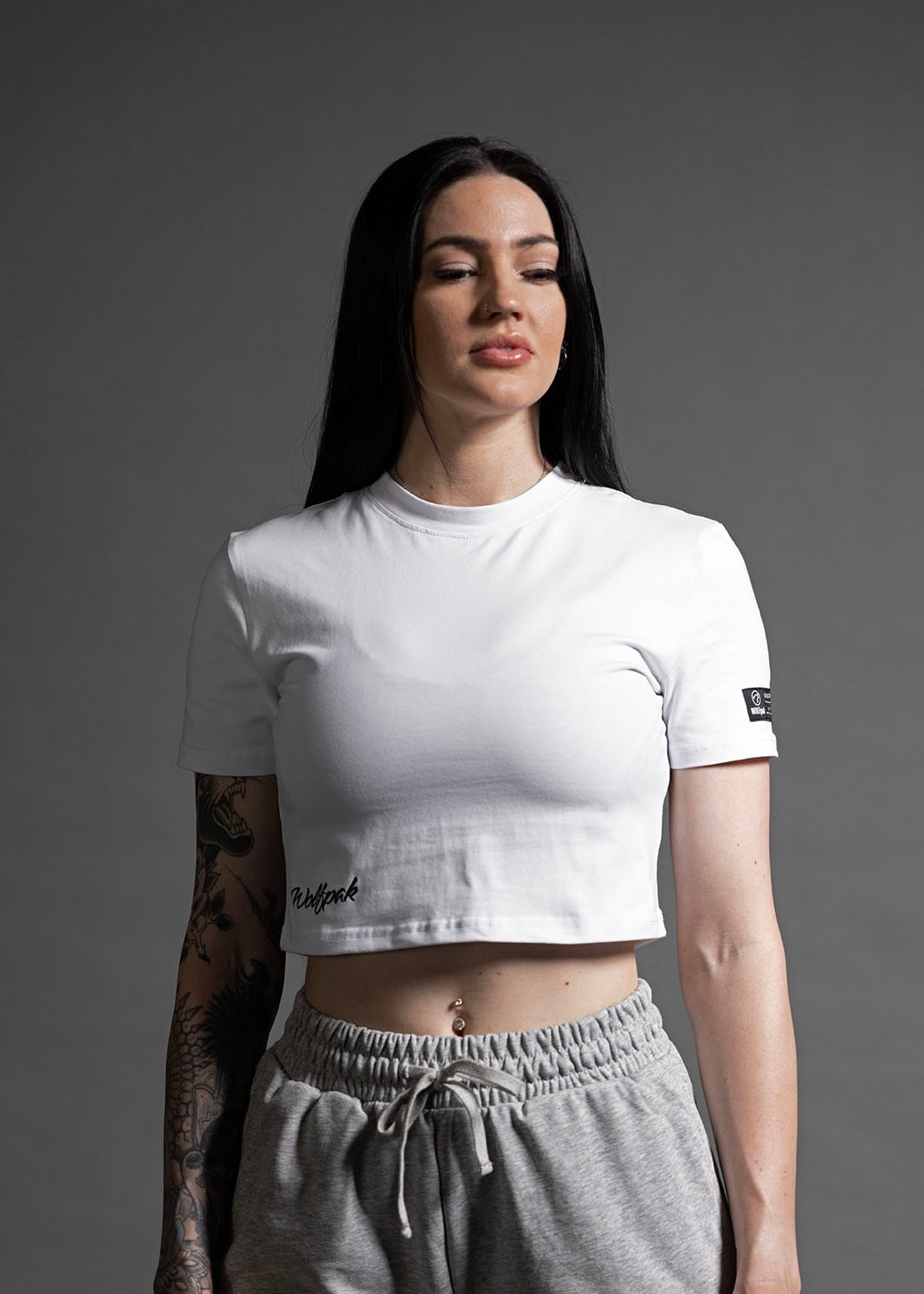Women's Script Cropped Tee (SALE)
