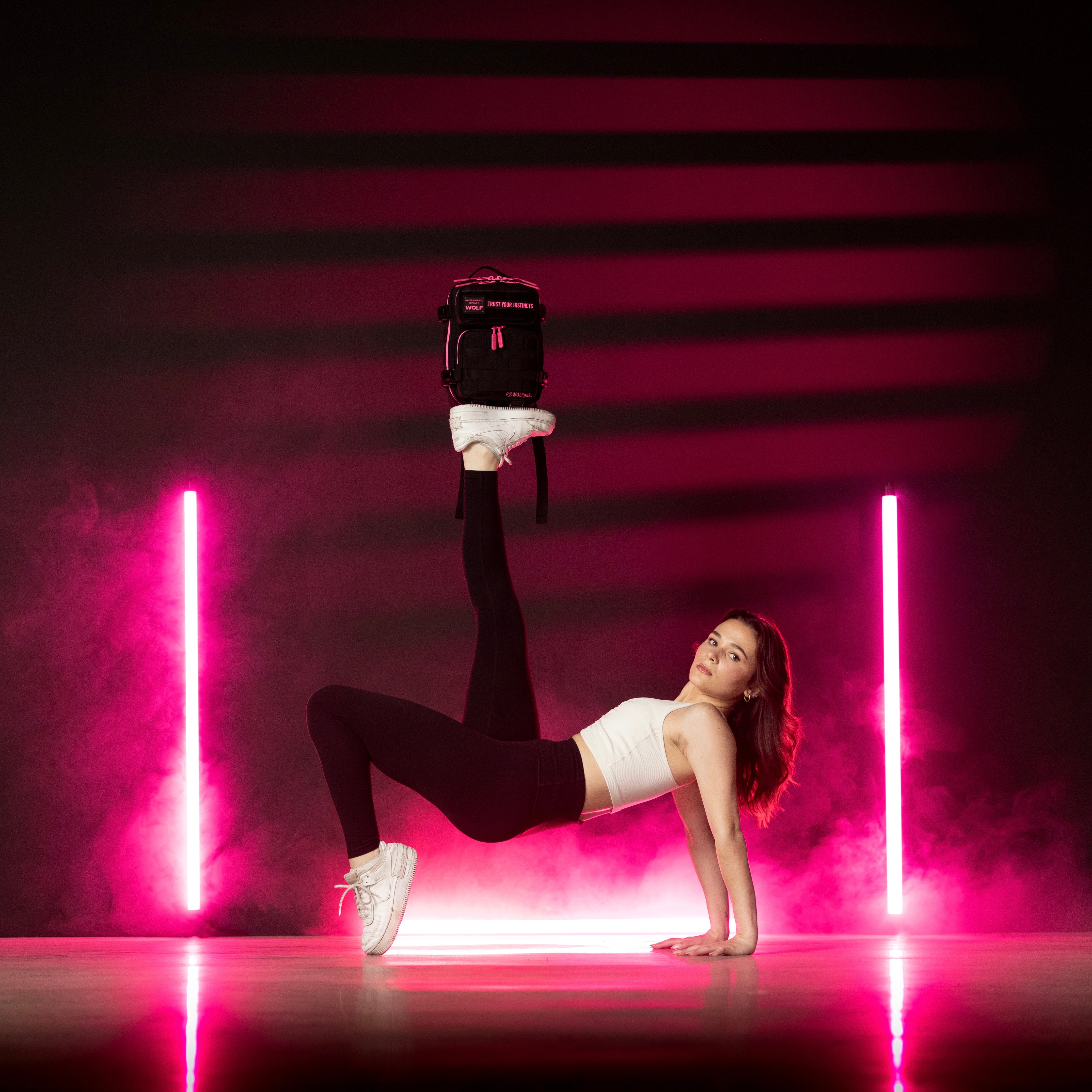 Sac à dos Mini 9L Noir Rose Fluo