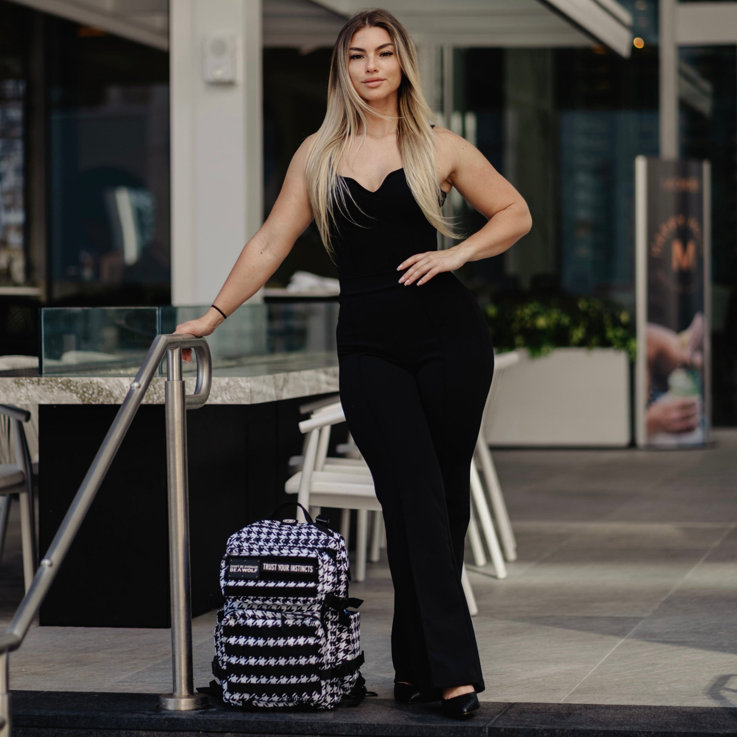 Sac à dos 35L pied-de-poule