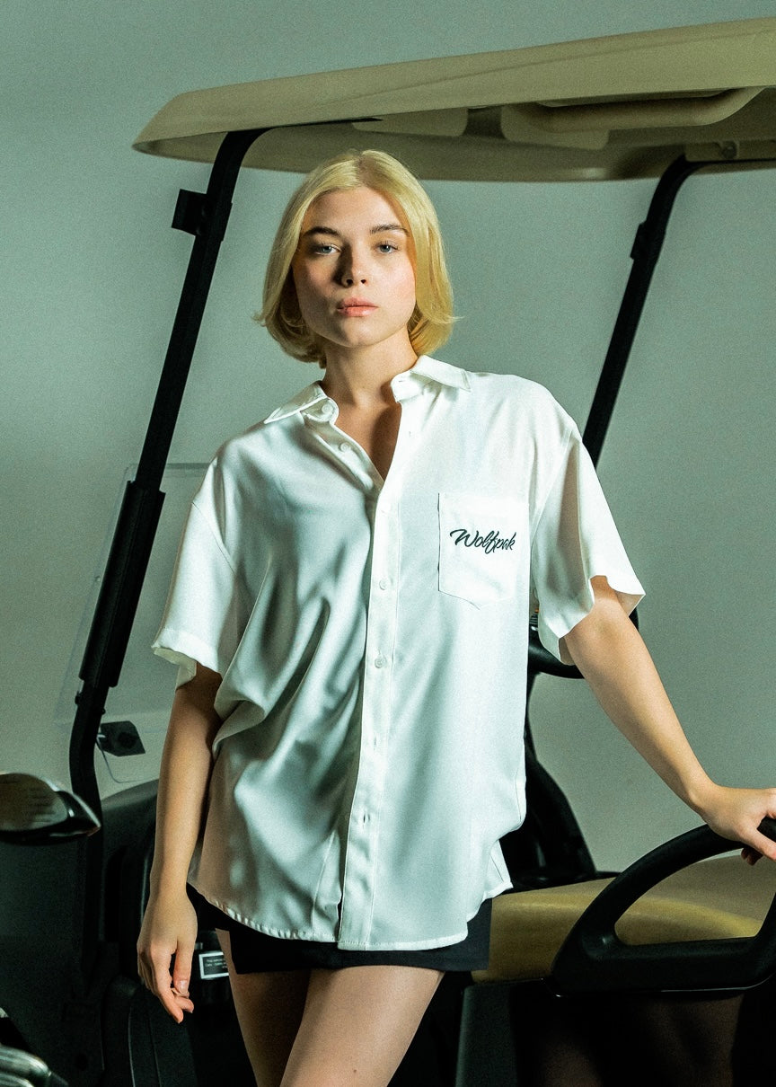 Arctic White Country Club Button Up