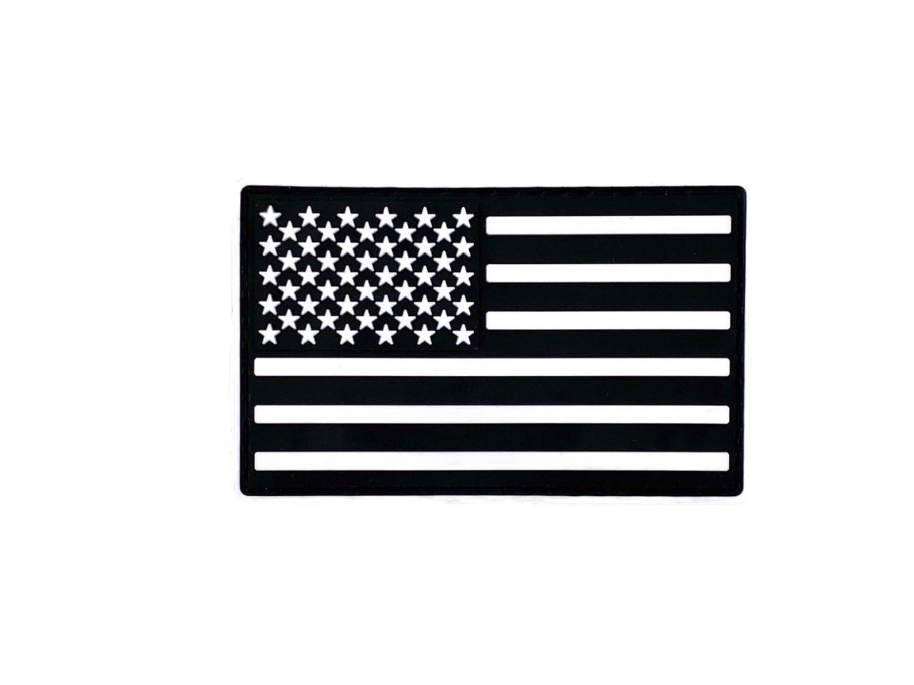 American US Flag Black and White