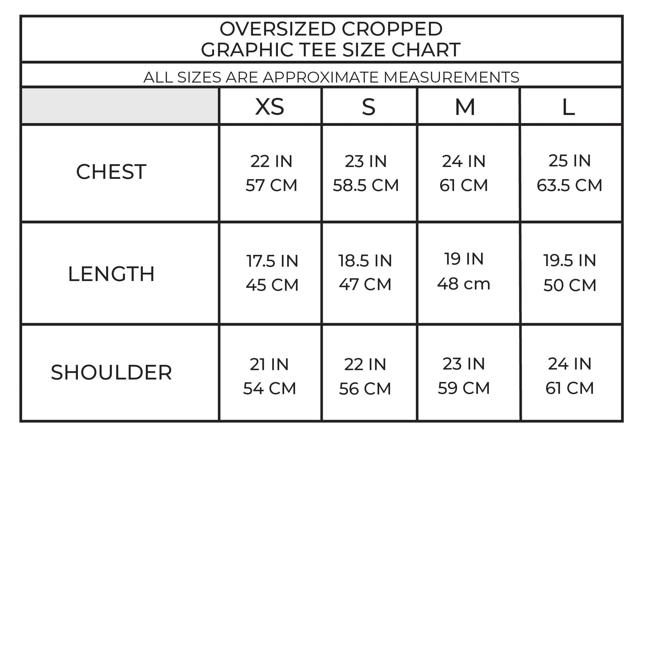 Shewolf Black Oversized Cropped Tee