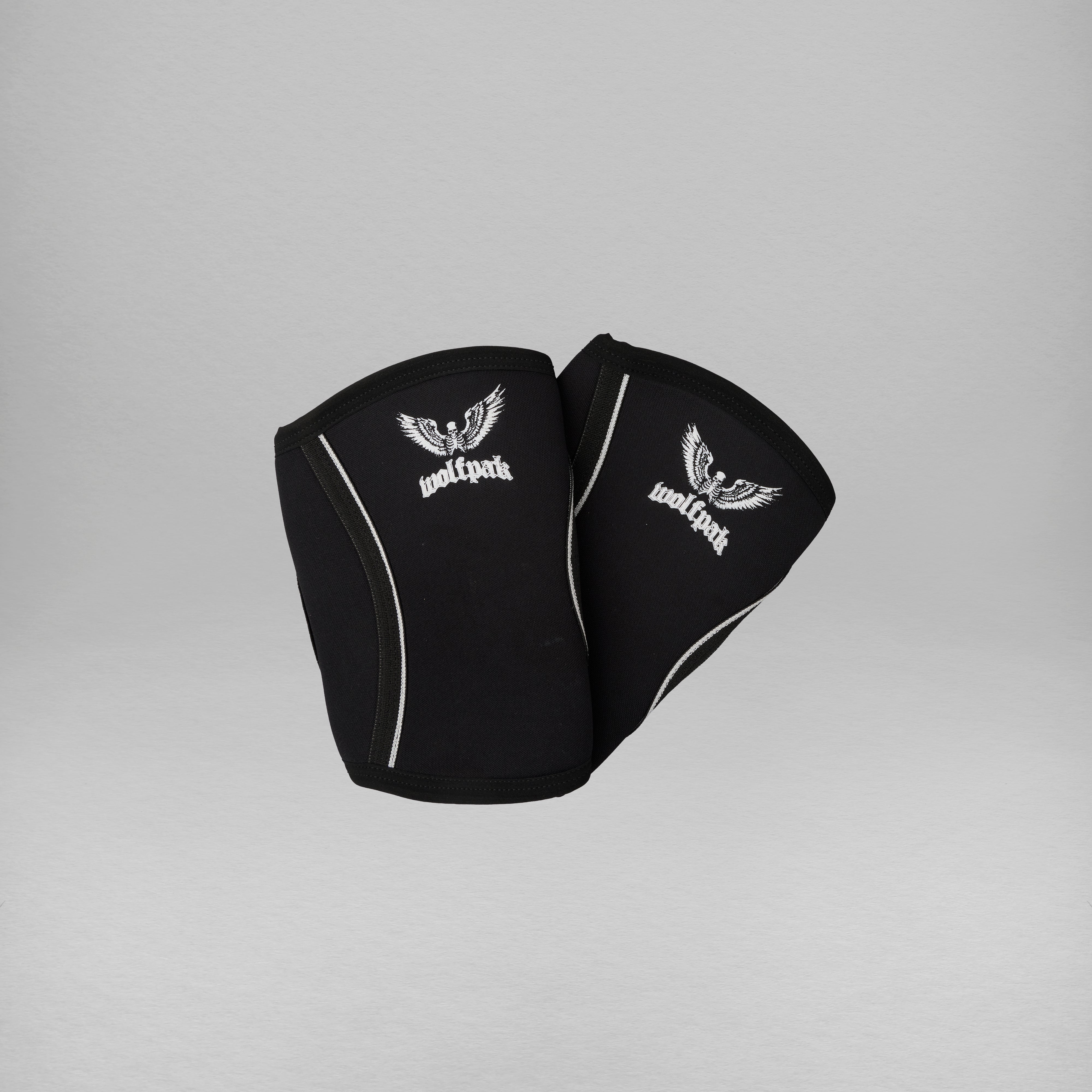 7mm Deathwing Logo Black Knee Sleeves
