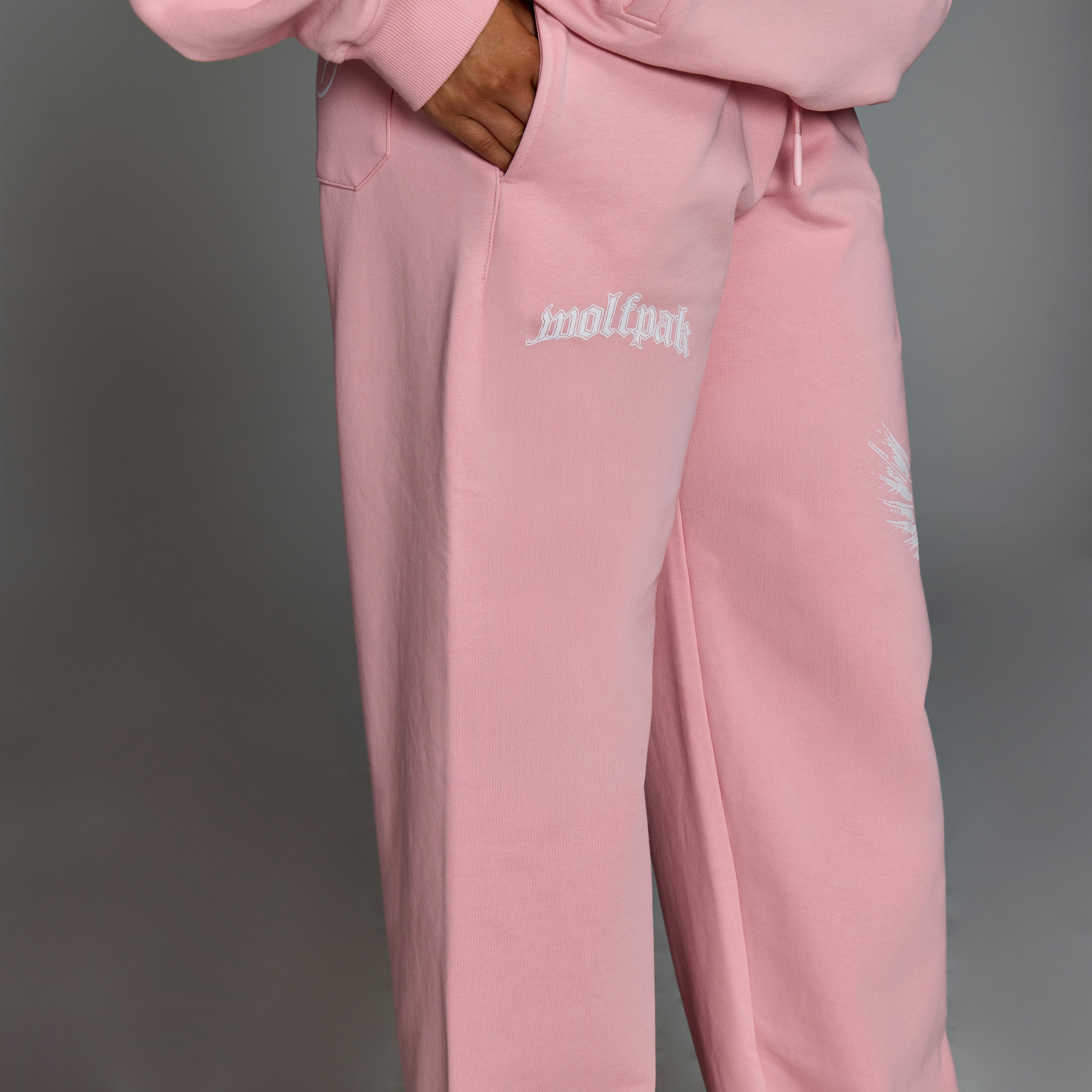 Deathwing Pink Wide Leg Sweat Pants