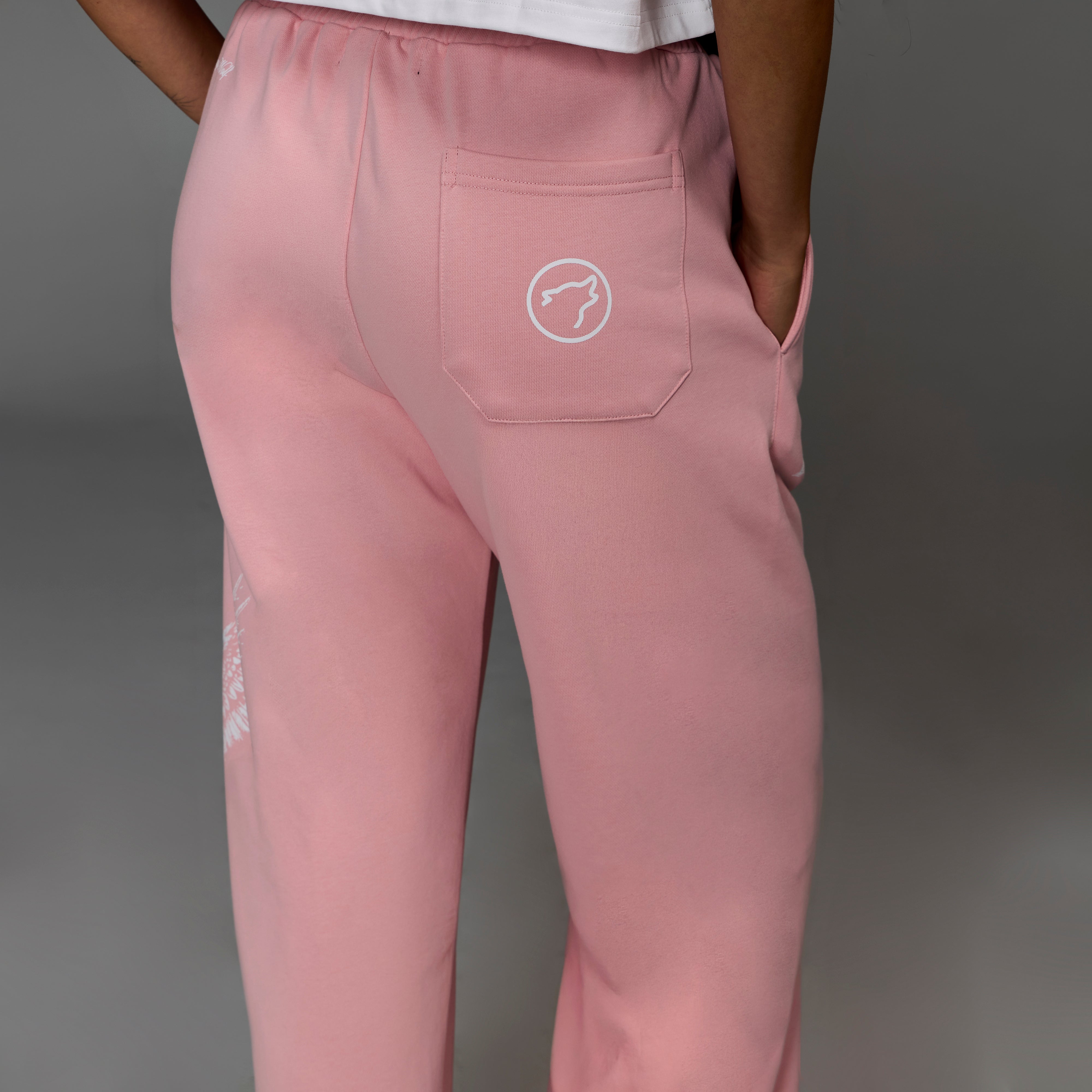 Deathwing Pink Wide Leg Sweat Pants