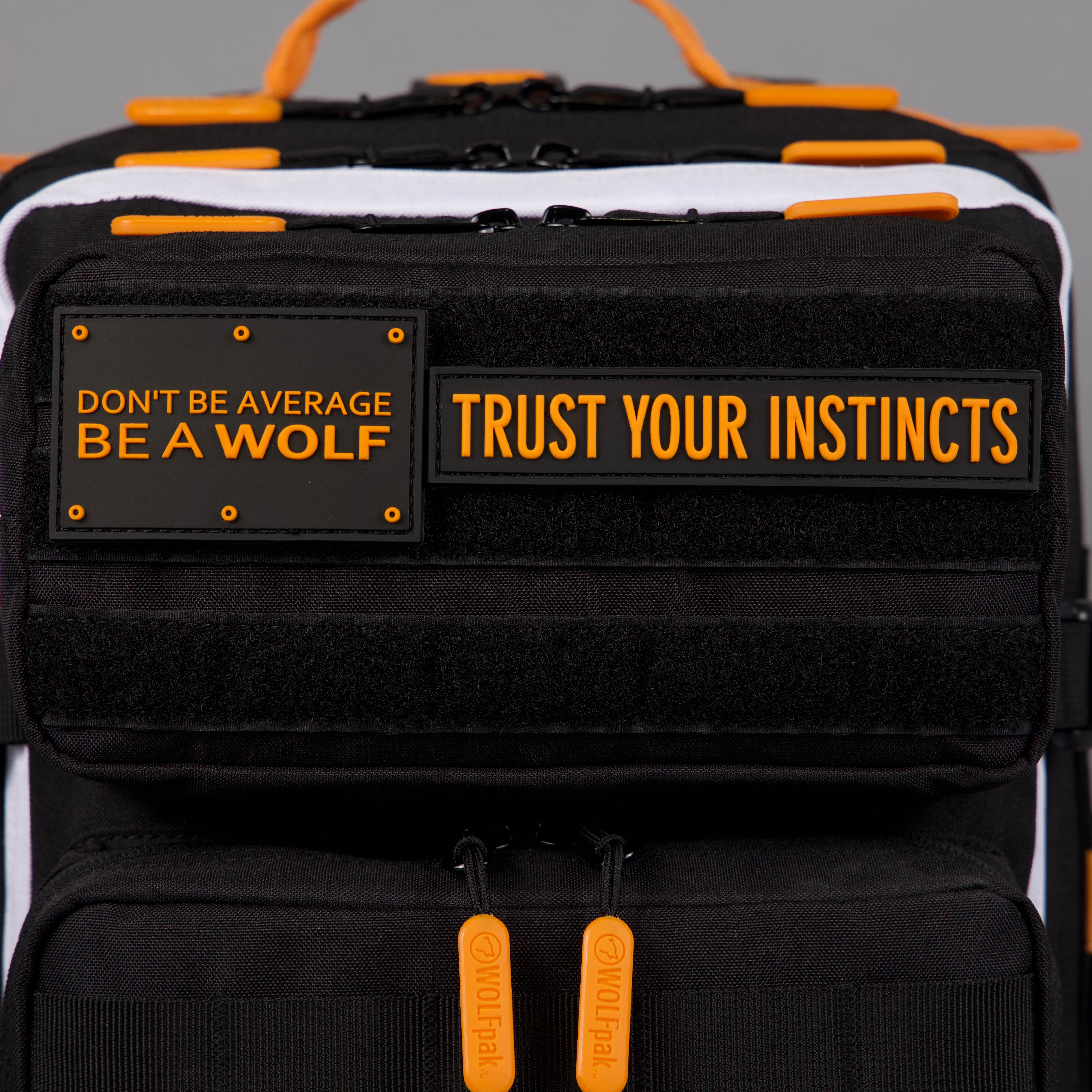 Orange Be A WOLF Patch Kit