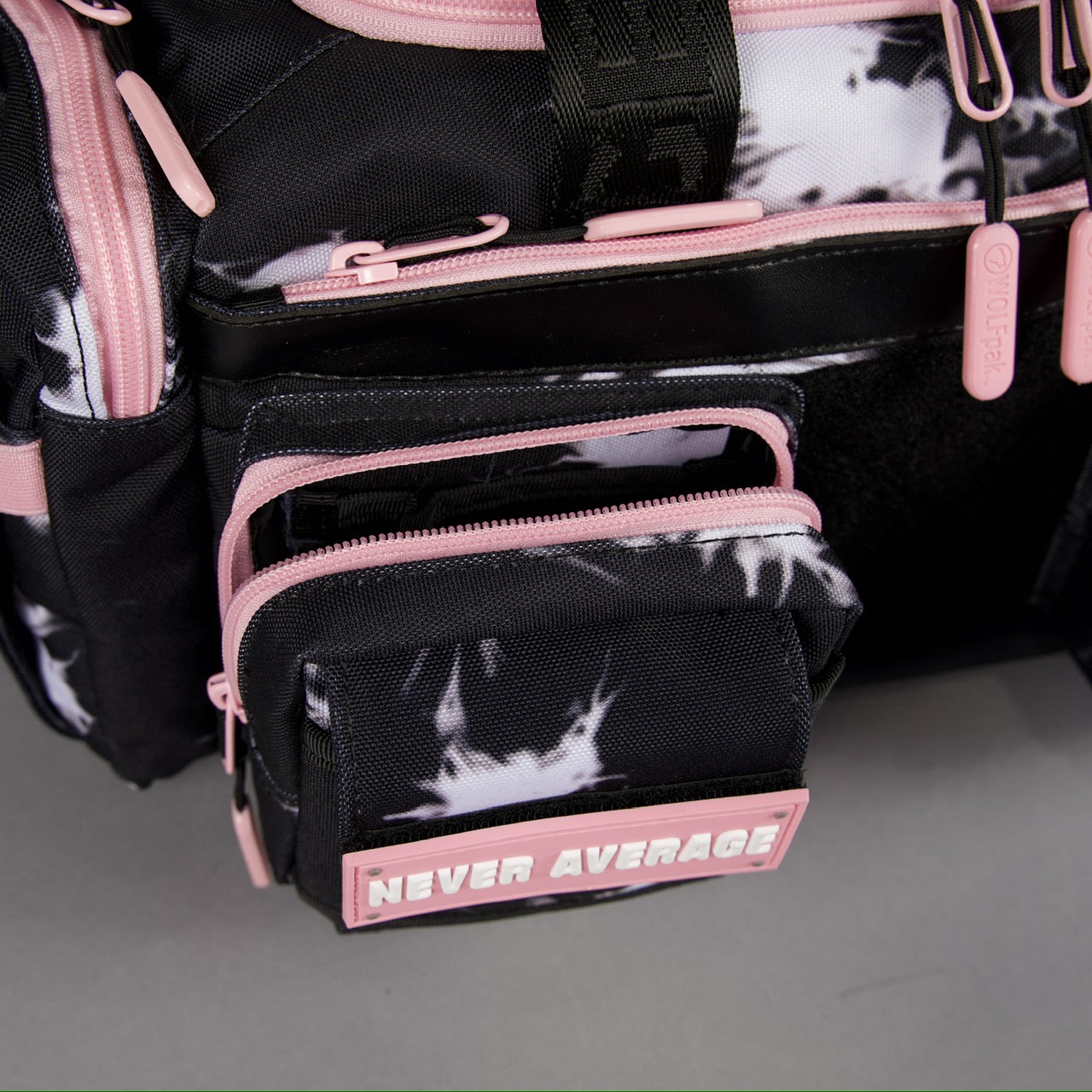 20L Mini Duffle Bag Black Lightning Knockout Pink