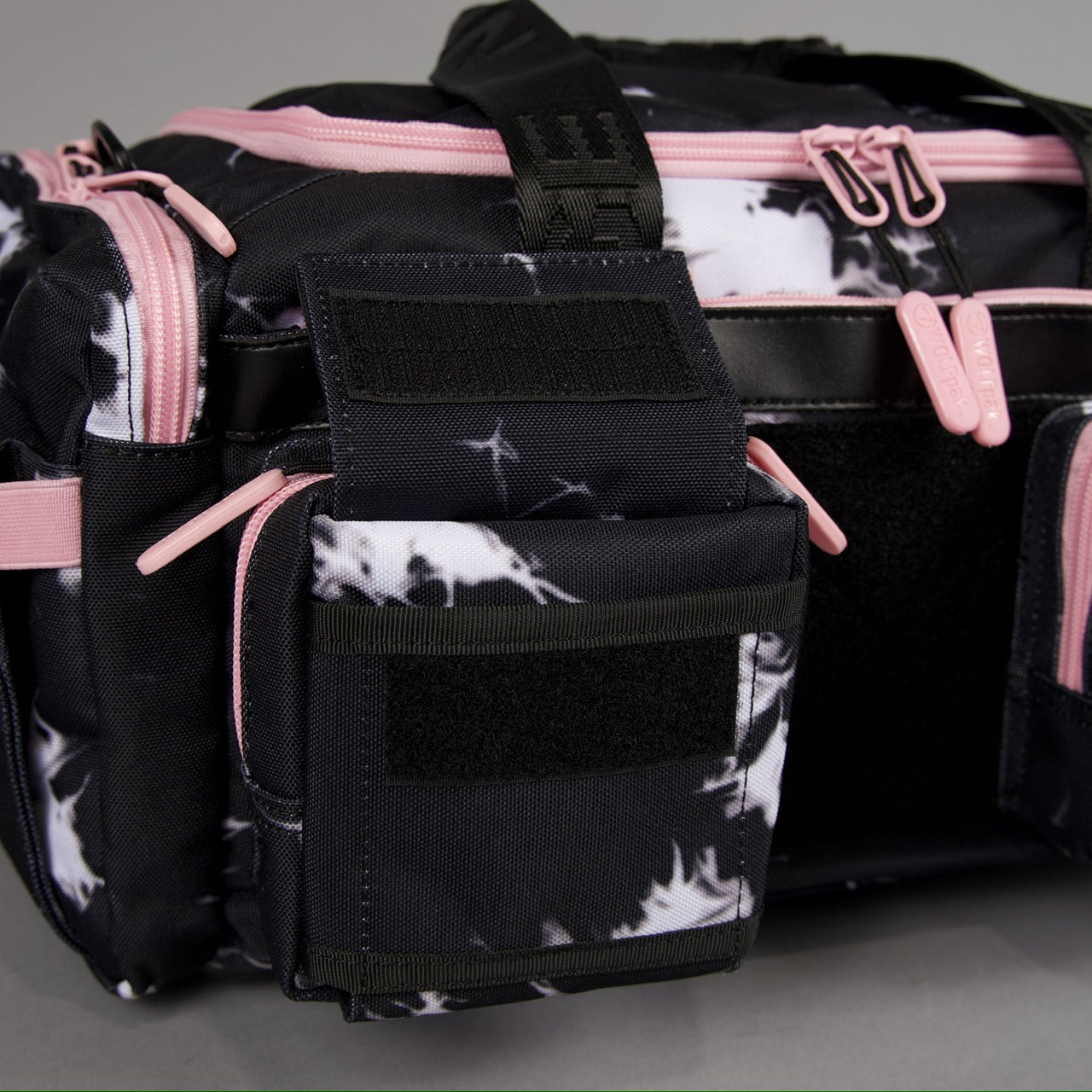 20L Mini Duffle Bag Black Lightning Knockout Pink