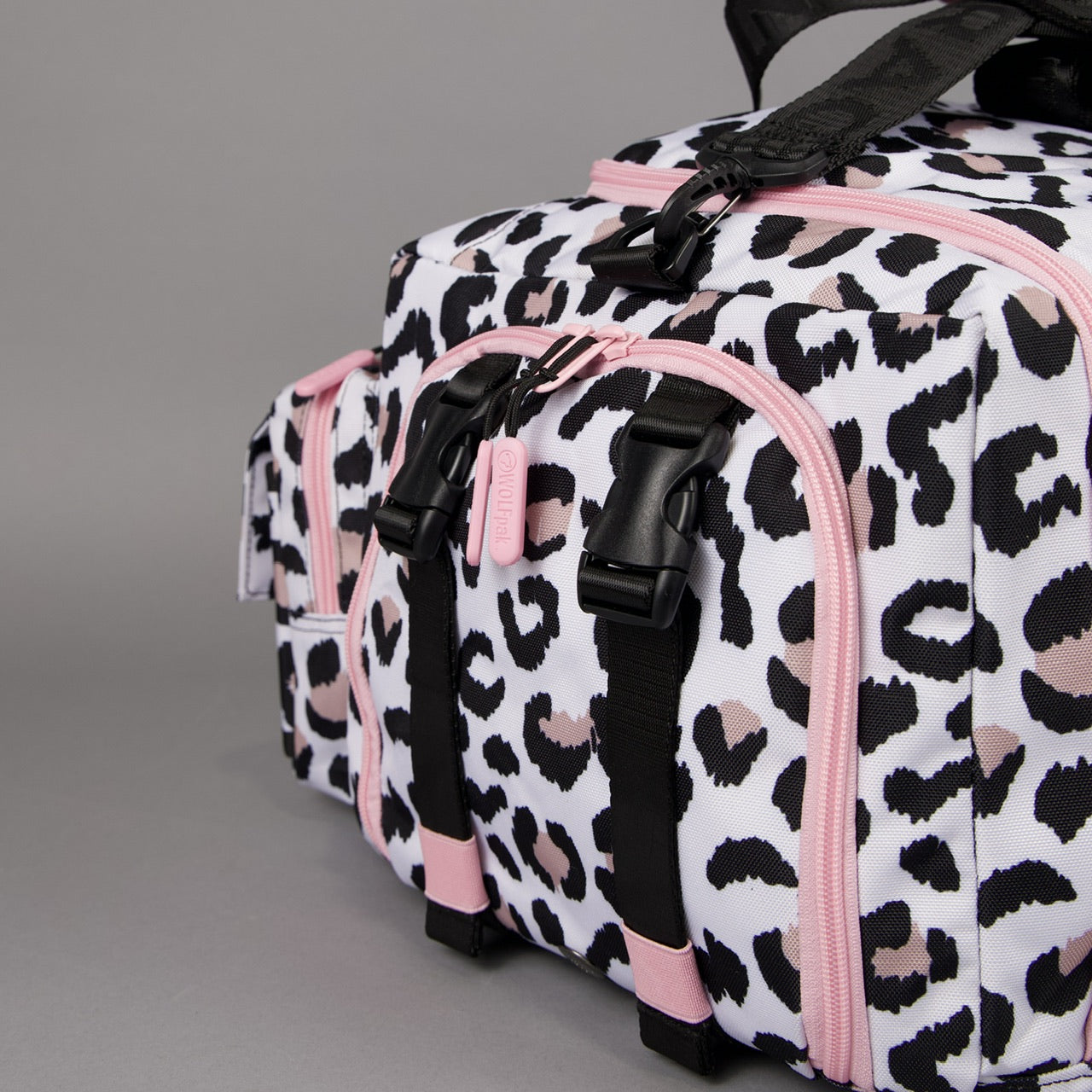 40L Ultimate Duffle Bag Leopard Pink Zip