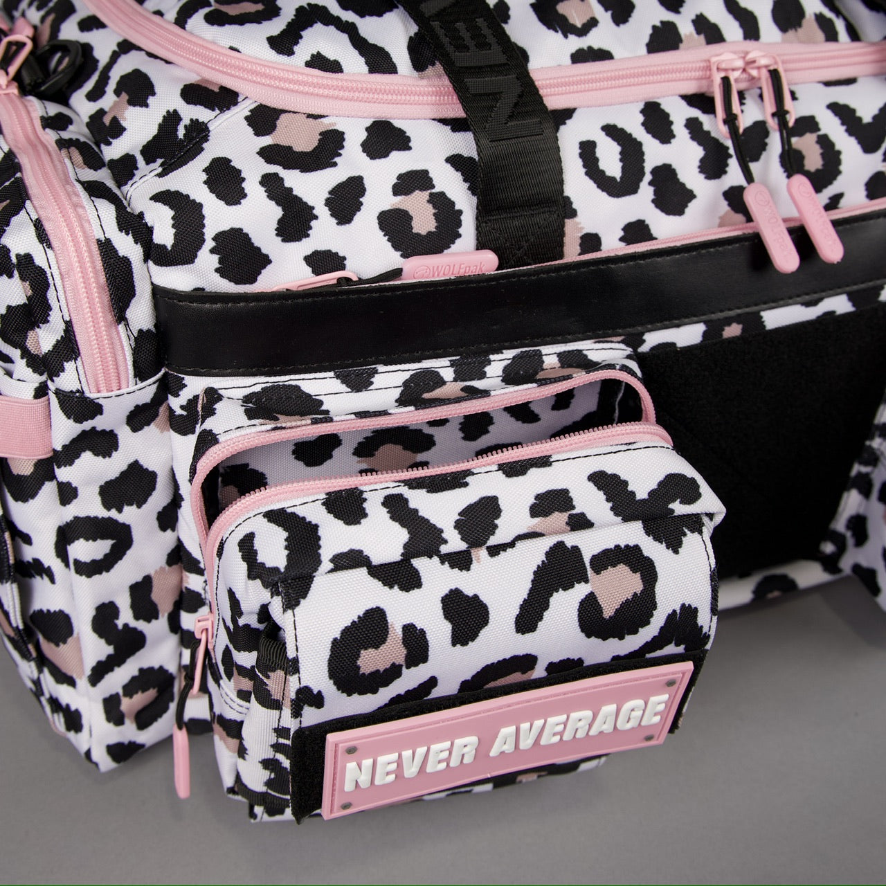 40L Ultimate Duffle Bag Leopard Pink Zip