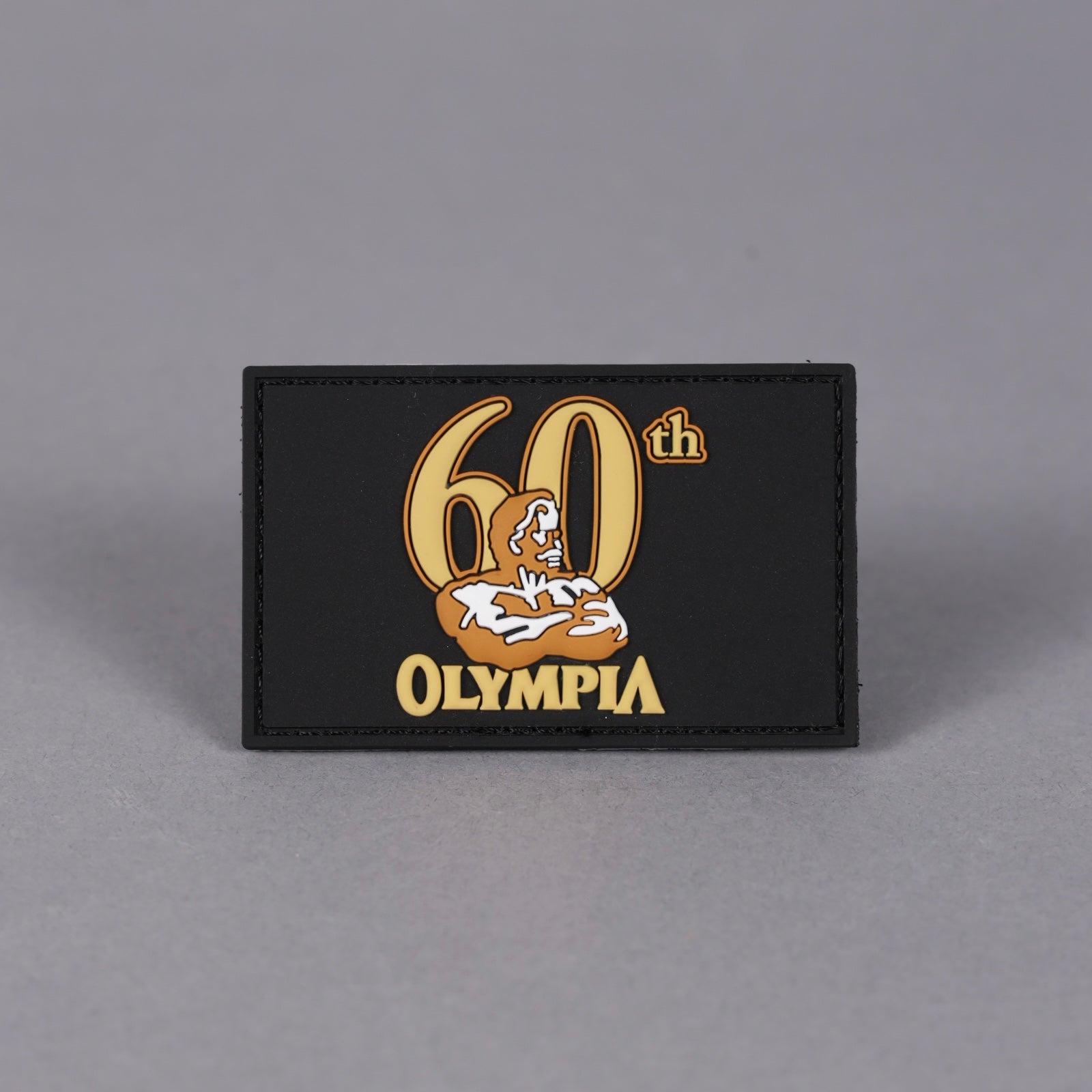 60th Olympia Gold Square Patch