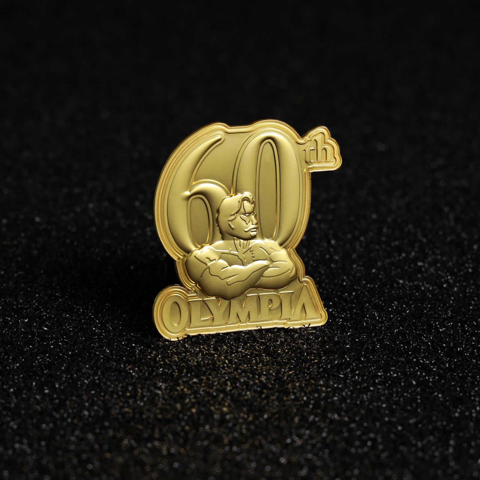 60th Olympia Matte Gold Metal Patch 1 of 1 (Limited Edition)