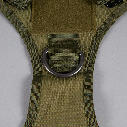 OD Green Tactical Dog Vest Harness