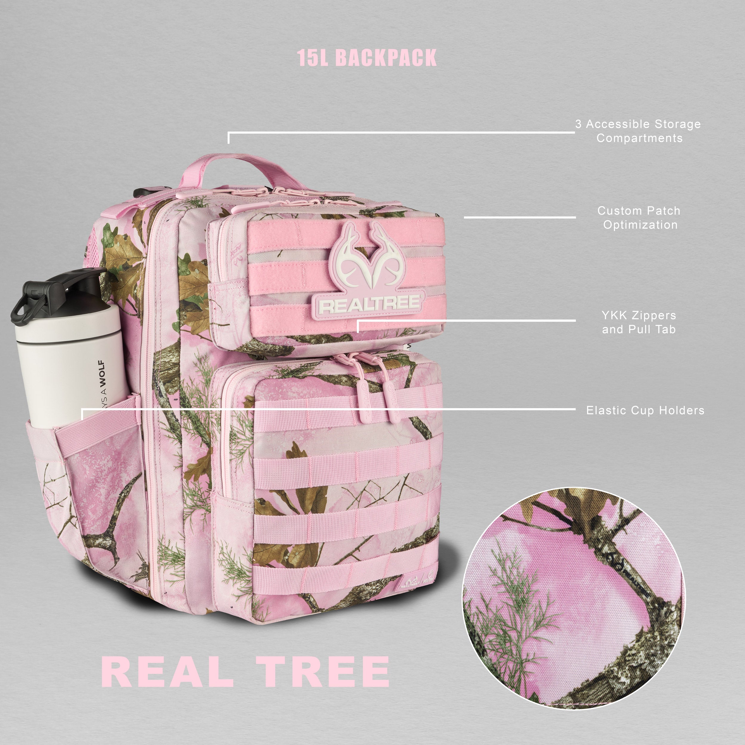15L Tactical Backpack Realtree Flushing Pink PREVIEW