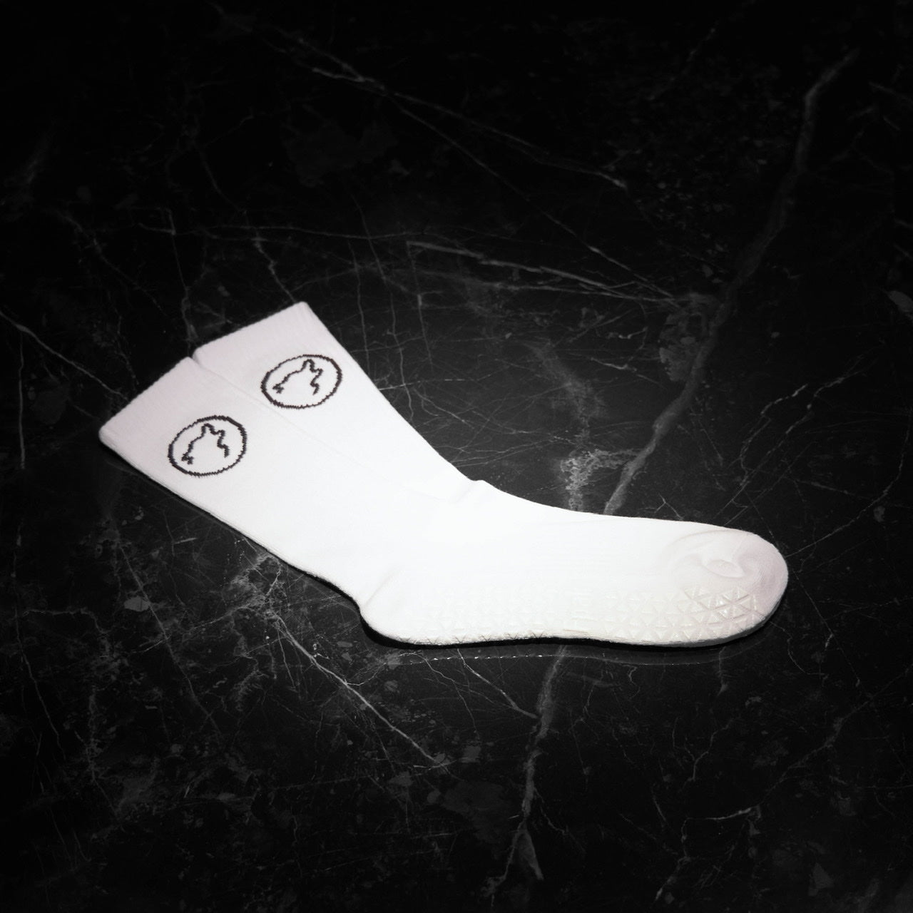 WOLFpak Logo Classic Arctic White Grip Socks