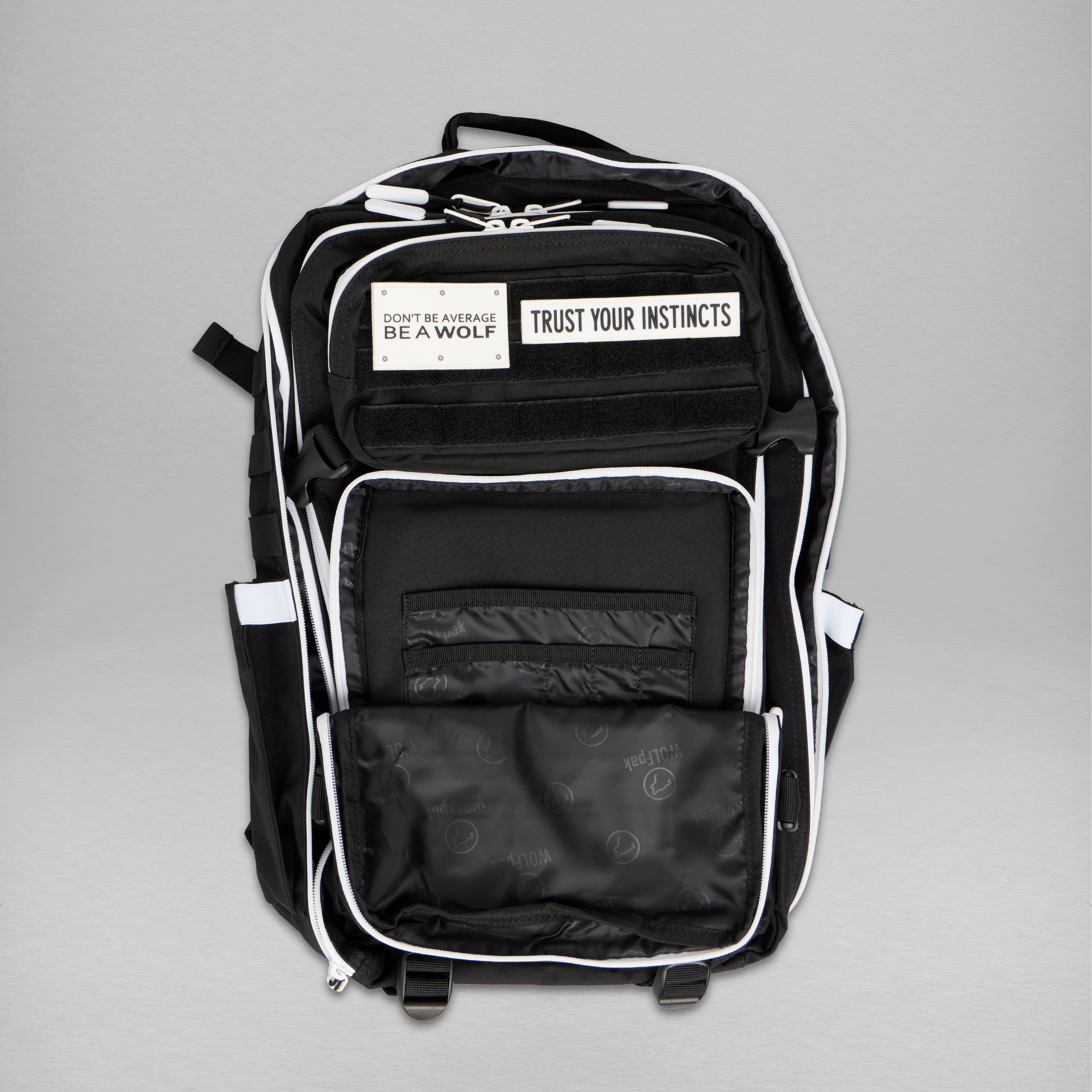 45L Backpack Alpha Black White Accents