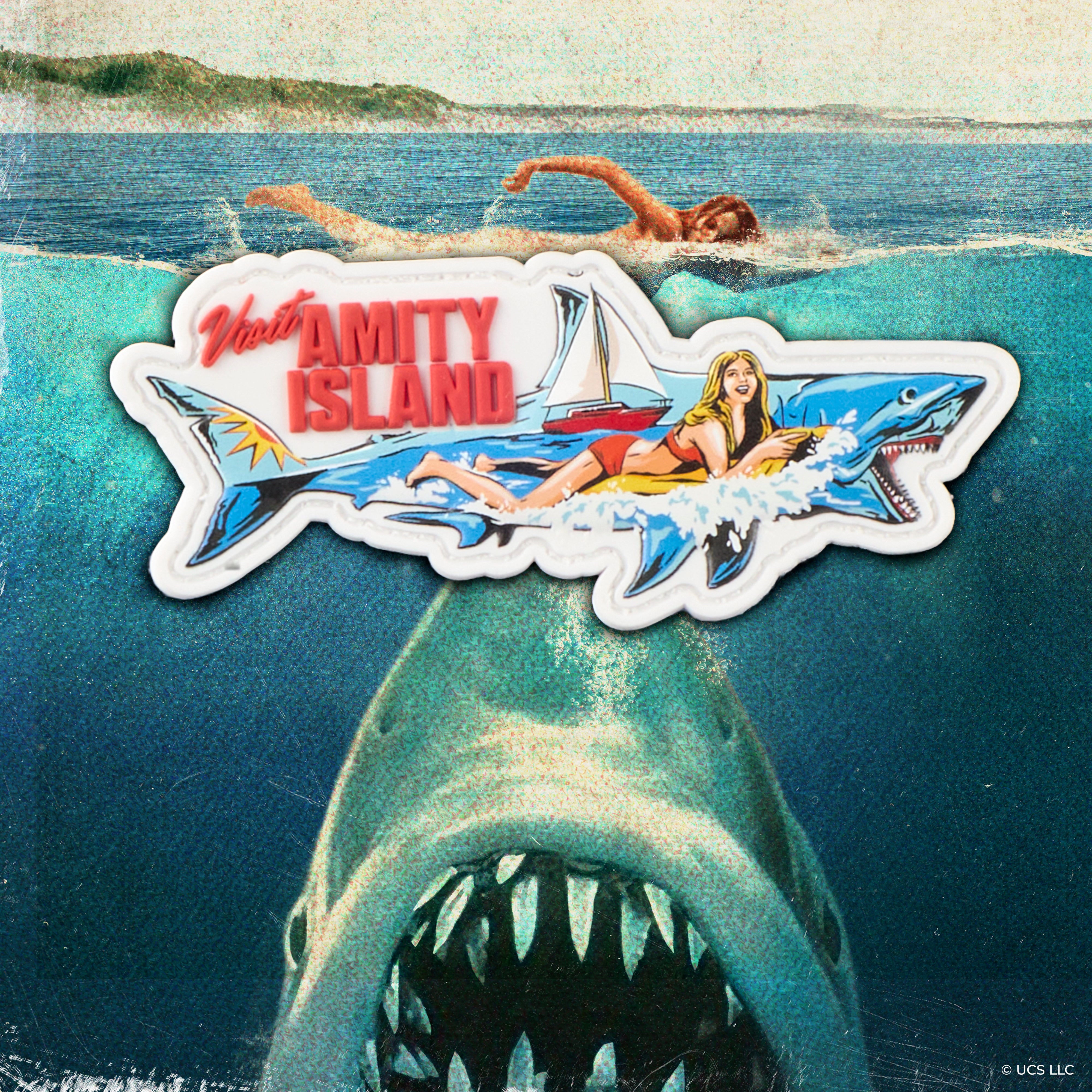 JAWS Visit Amity Island Shark Patch