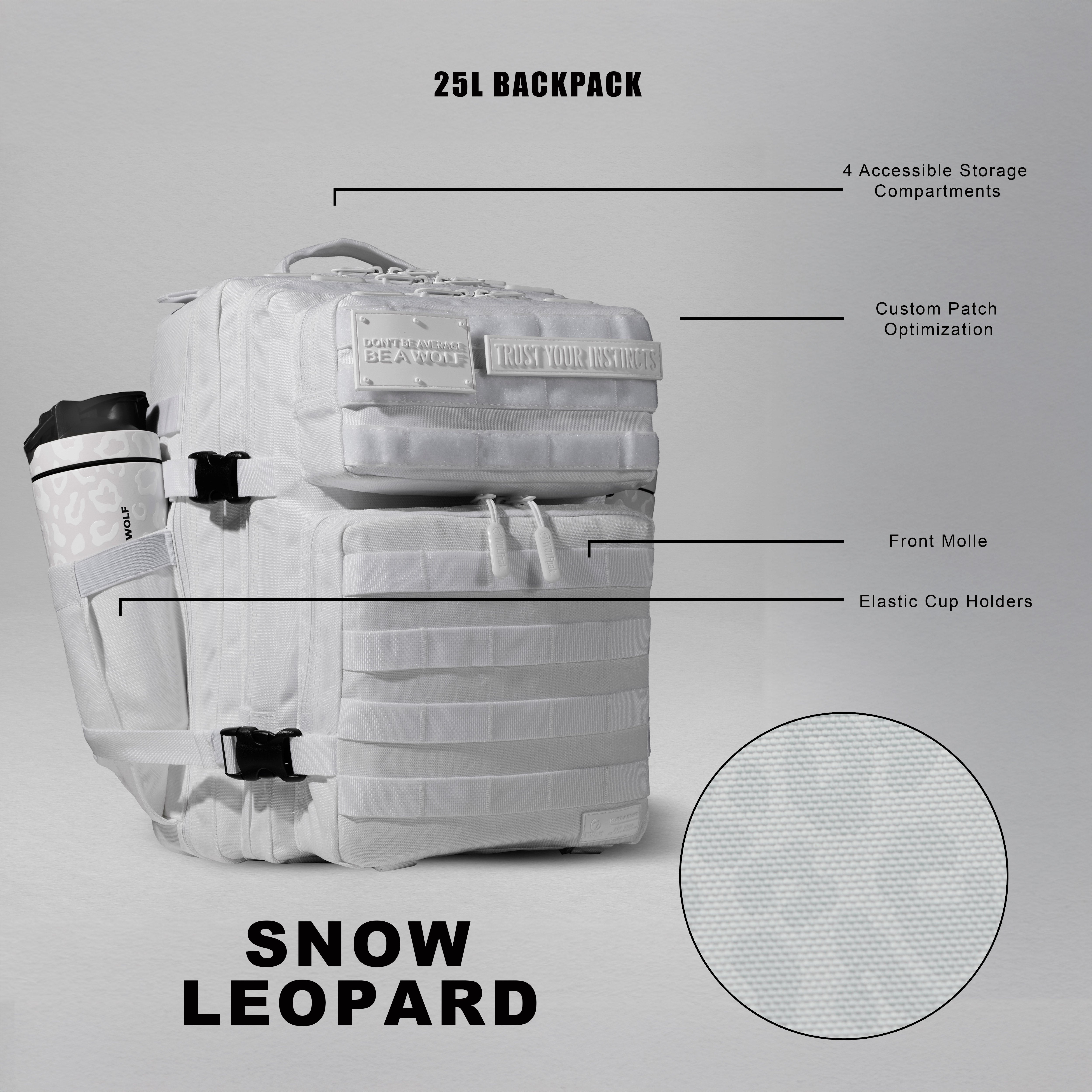 25L Backpack Snow Leopard