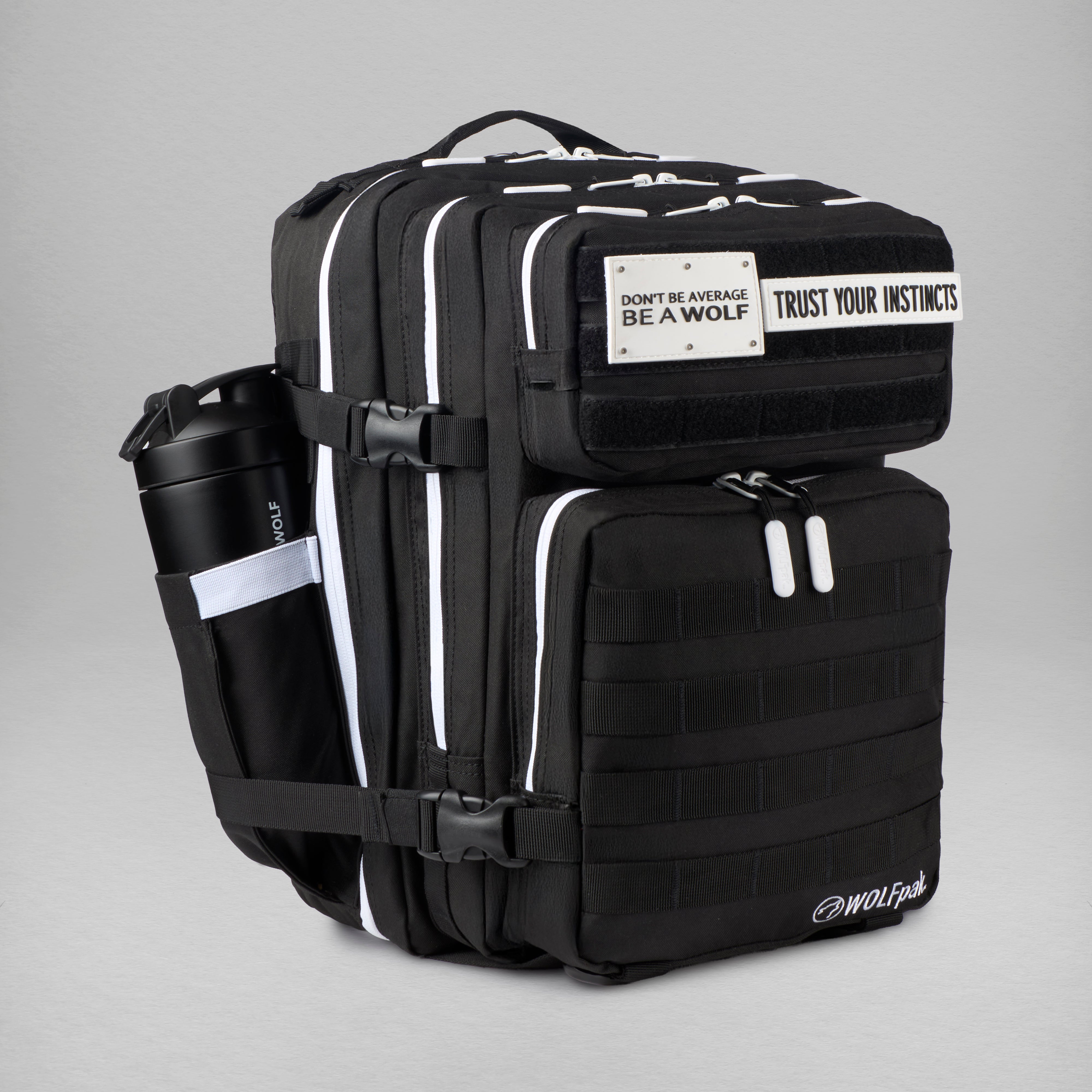45L Backpack Alpha Black White Accents