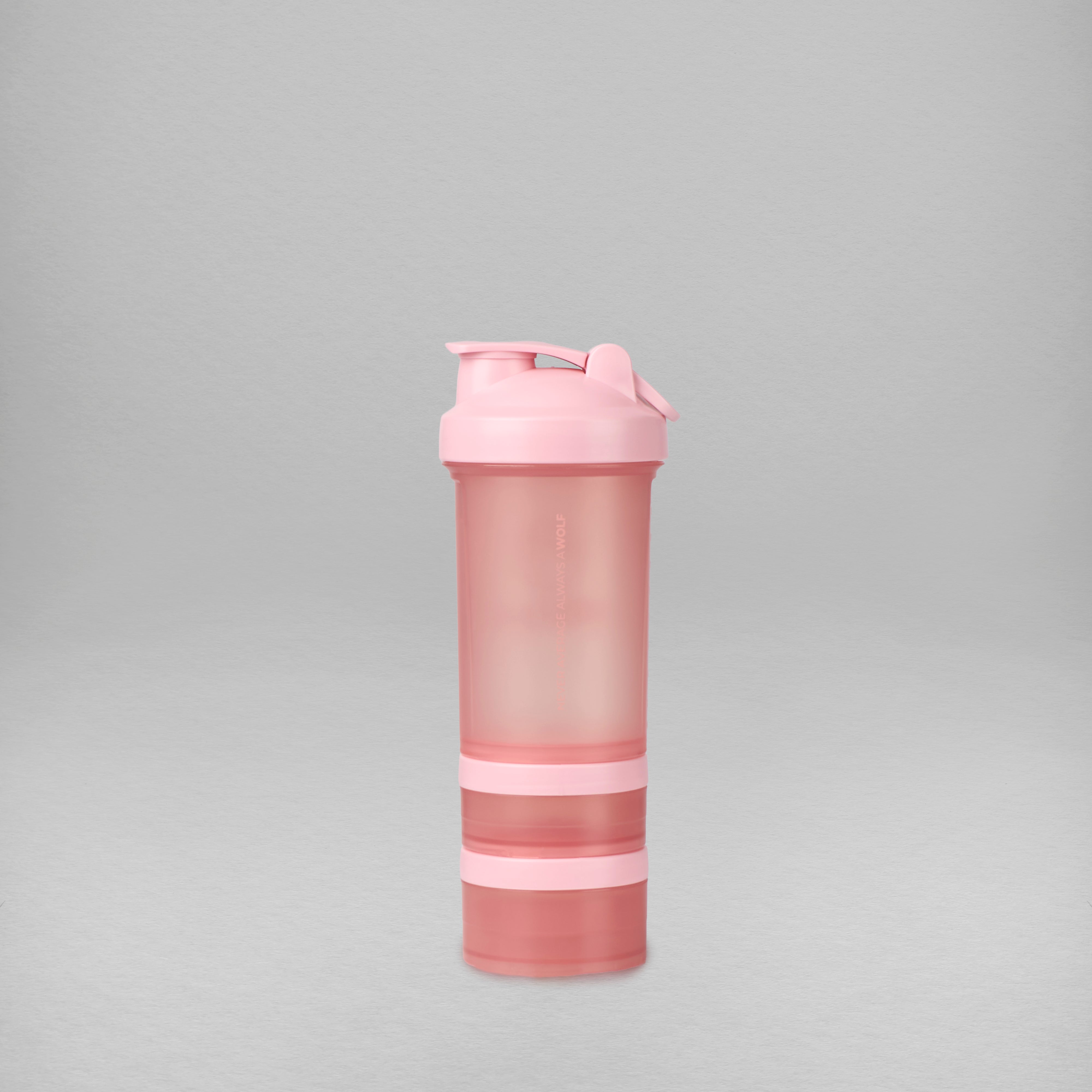 Dream Pink Shaker Bottle With Storage Compartments