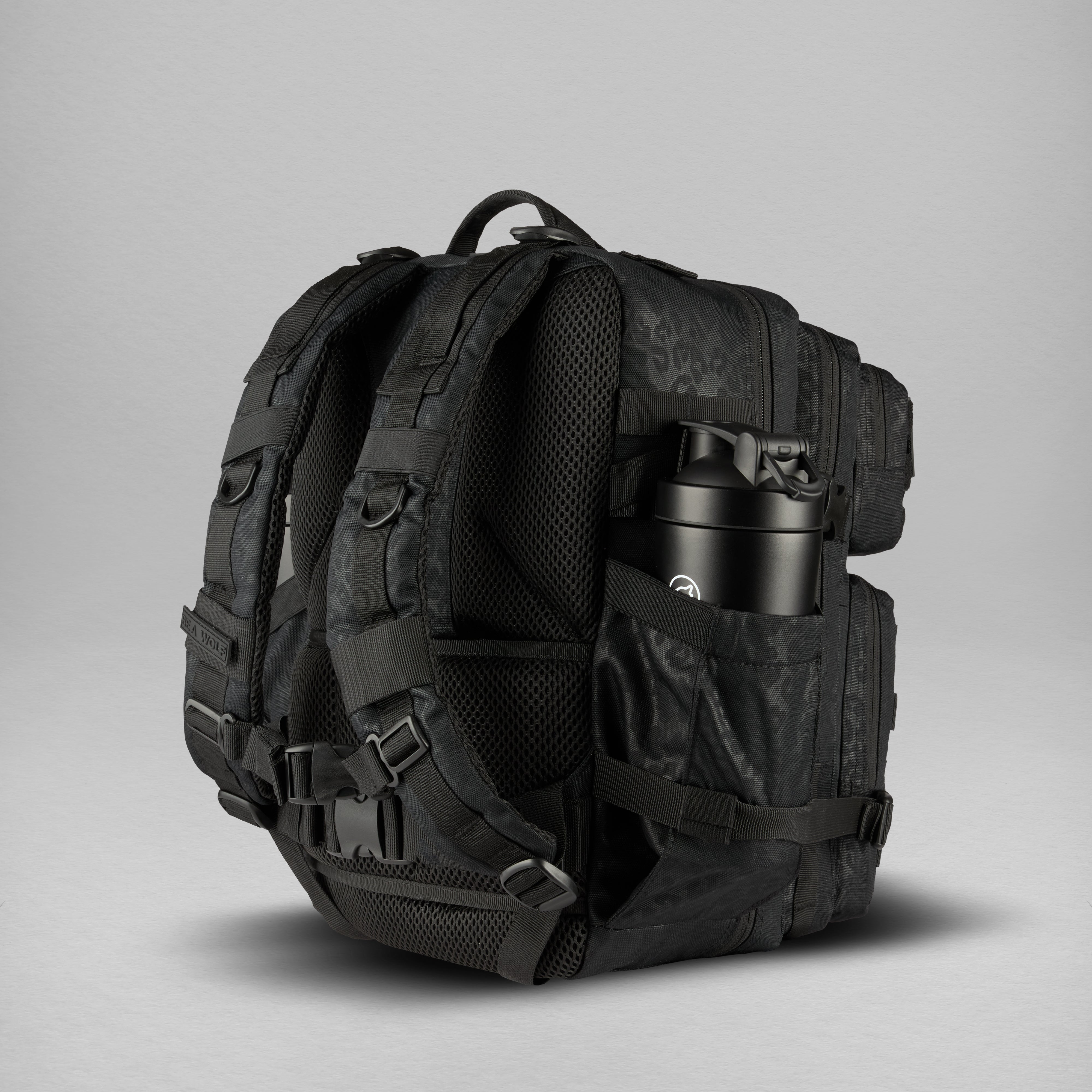 35L Backpack Black Leopard