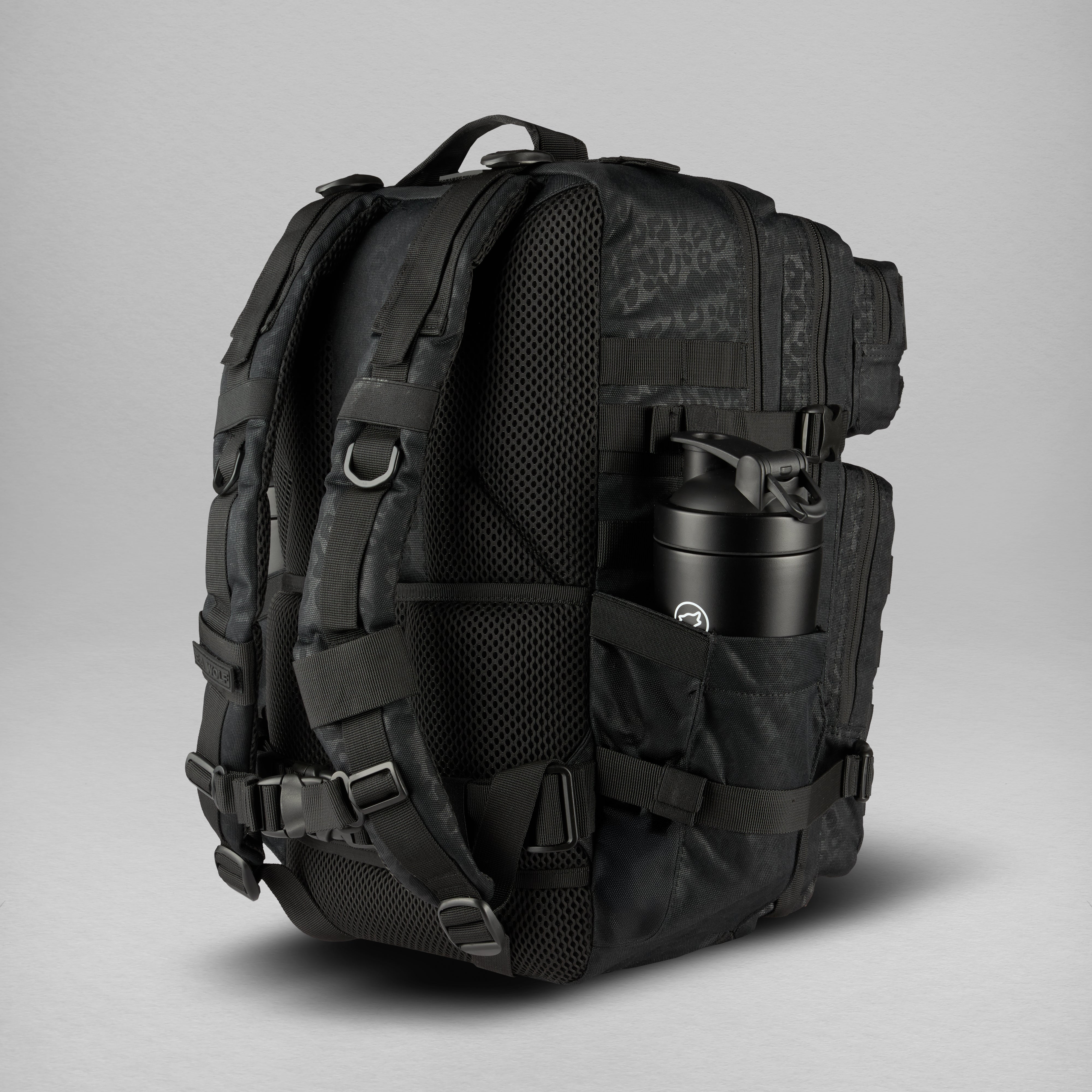 45L Backpack Black Leopard