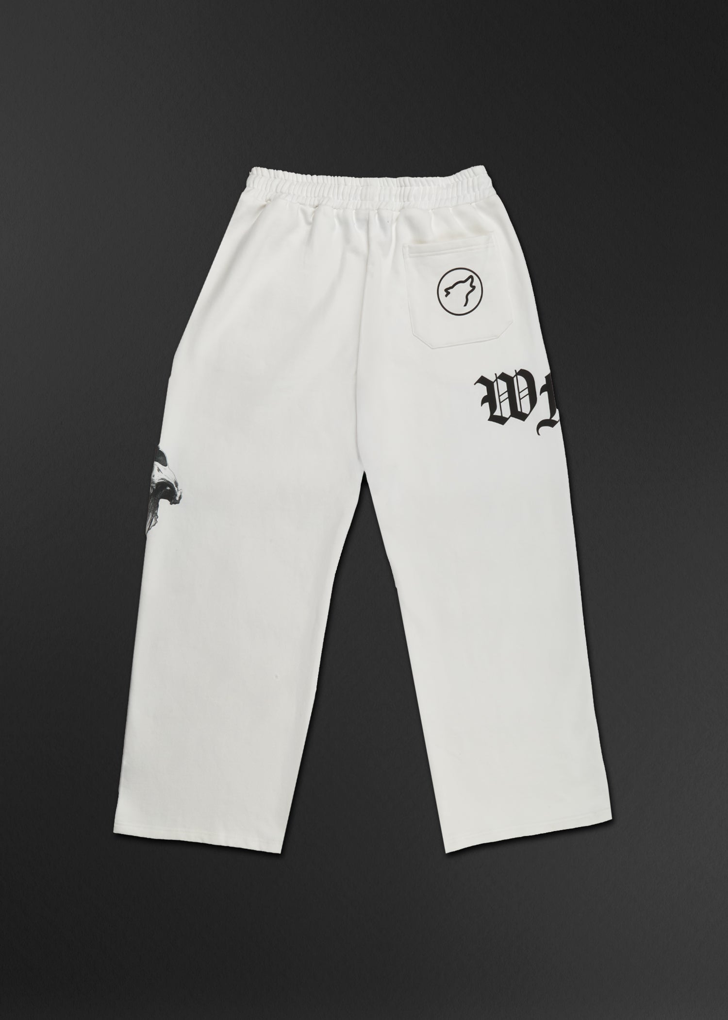 Forever White Wide Leg Sweat Pants