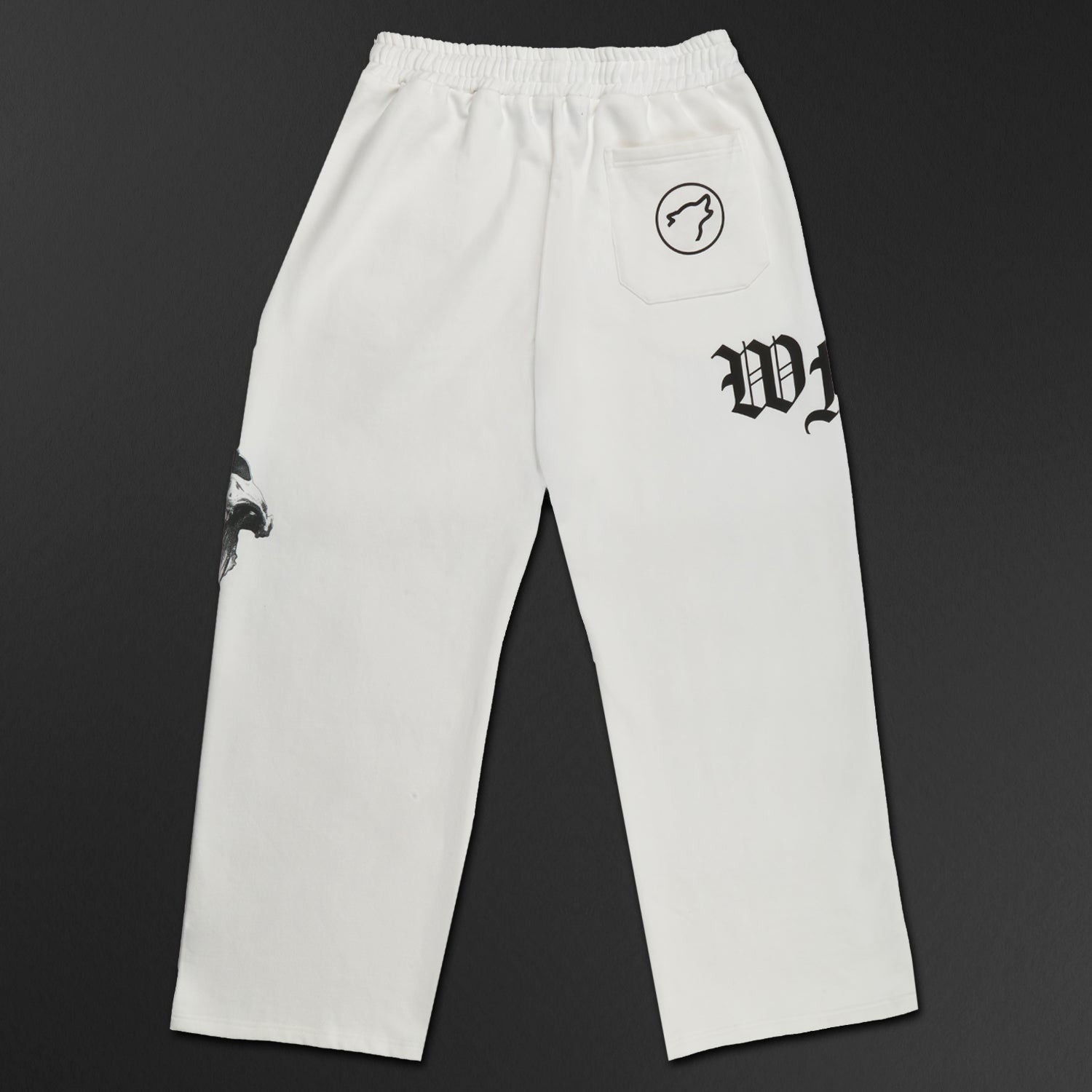 Forever White Wide Leg Sweat Pants