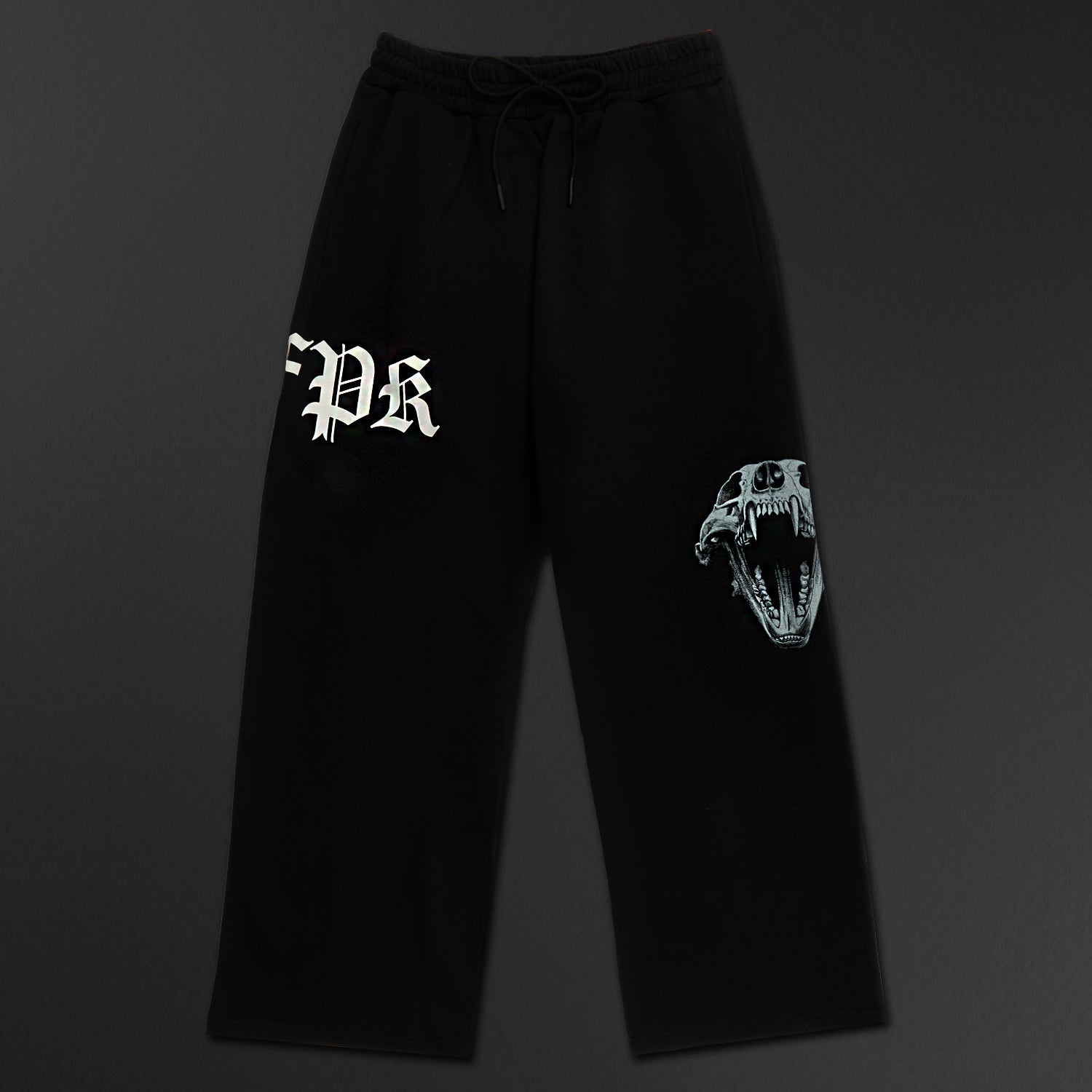 Forever Alpha Black Wide Leg Sweat Pants