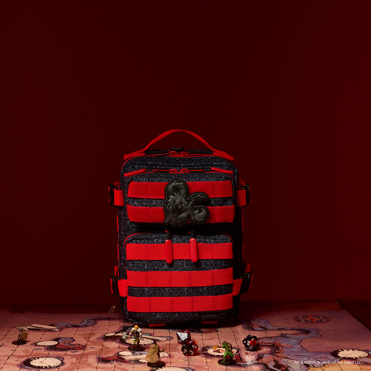 WOLFpak - 9L Backpack Mini Dungeons and Dragons - Backpack - Gym Bag - Tactical Backpack - Travel Gear - Fitness Storage