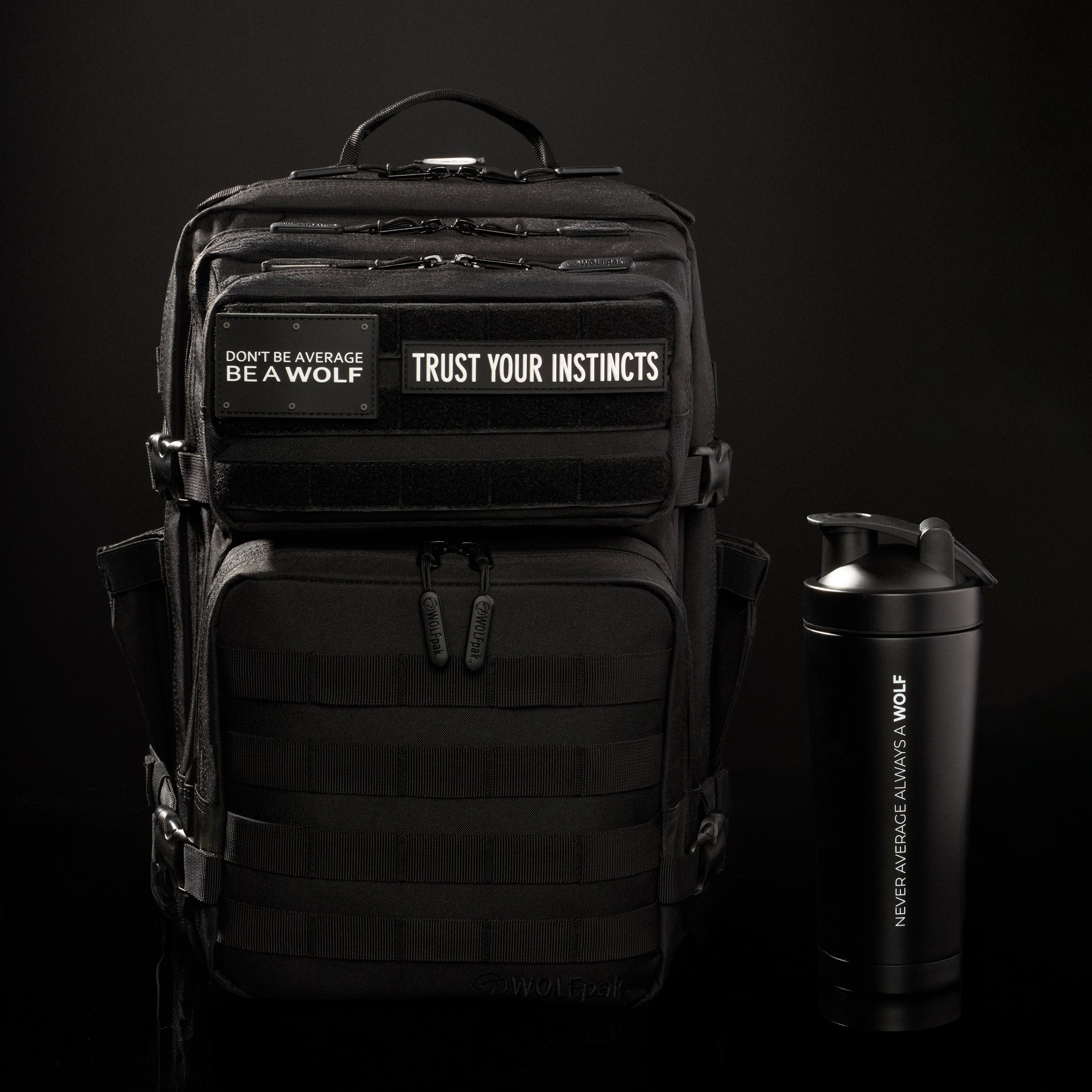 35L Alpha Black Backpack & Shaker Bundle