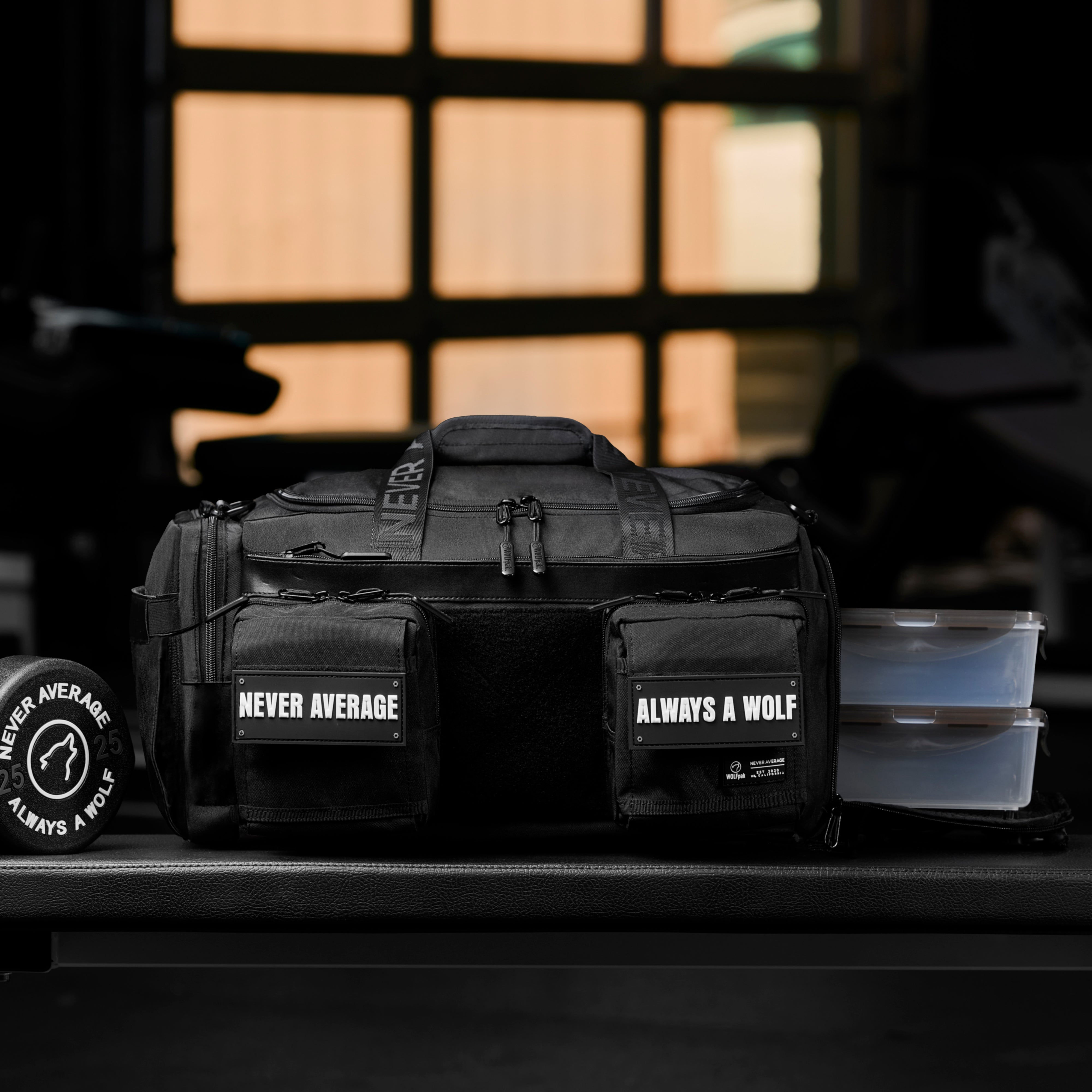 40L Alpha Black Meal Management Duffle Bag