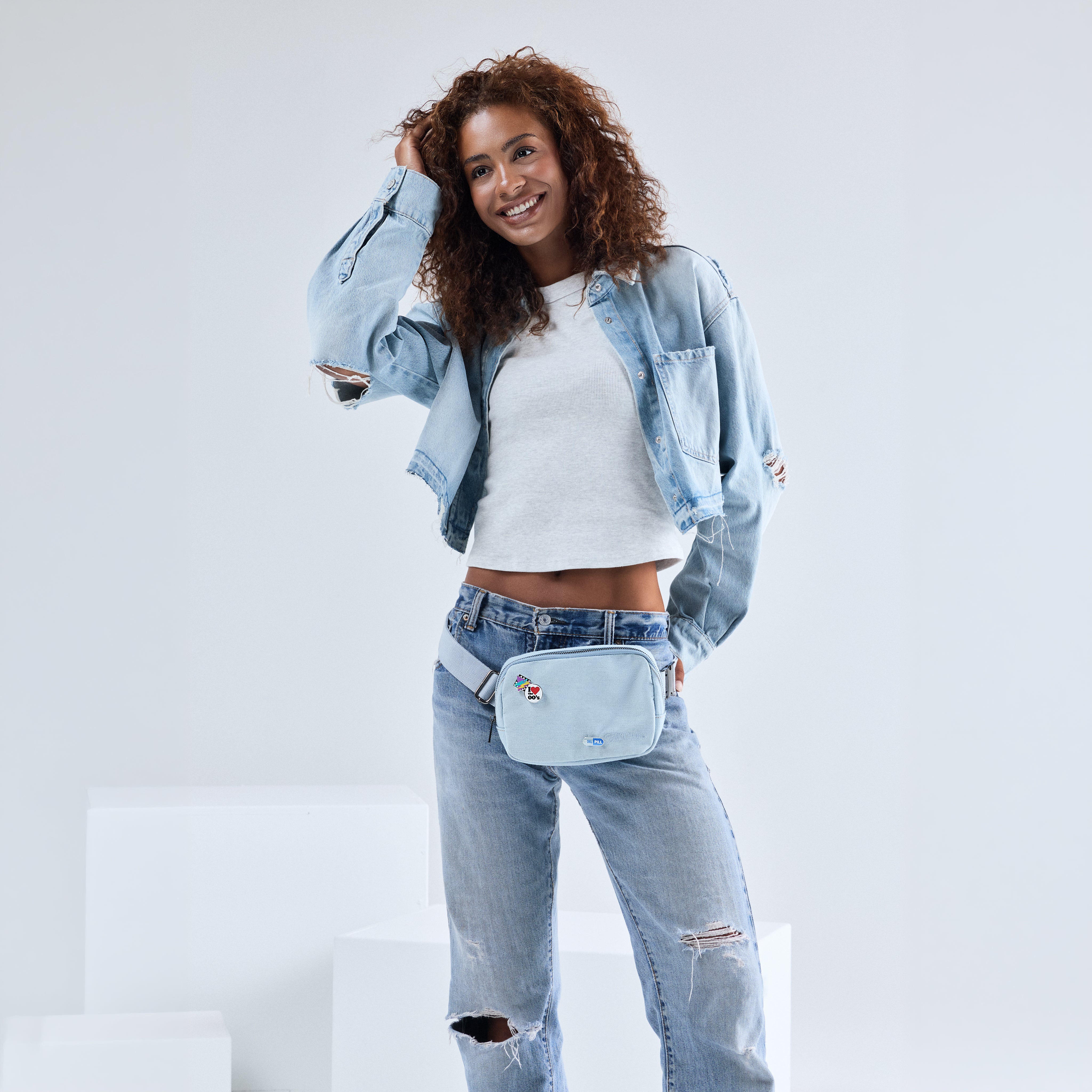 1.5L Crossbody Pack Classic Denim