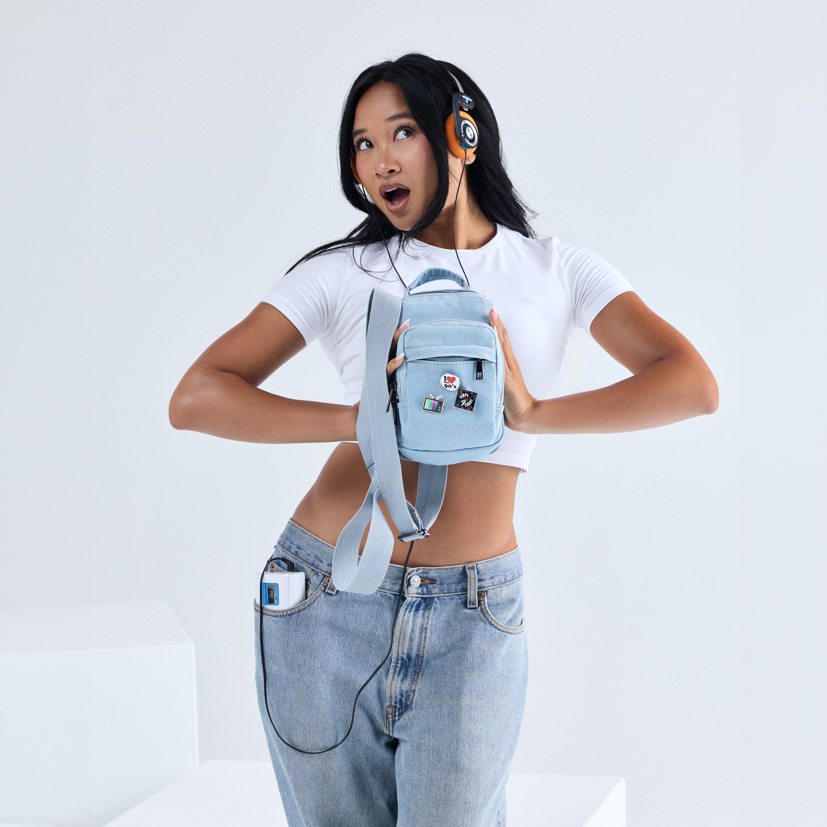 4L Mini Sling Bag Classic Denim