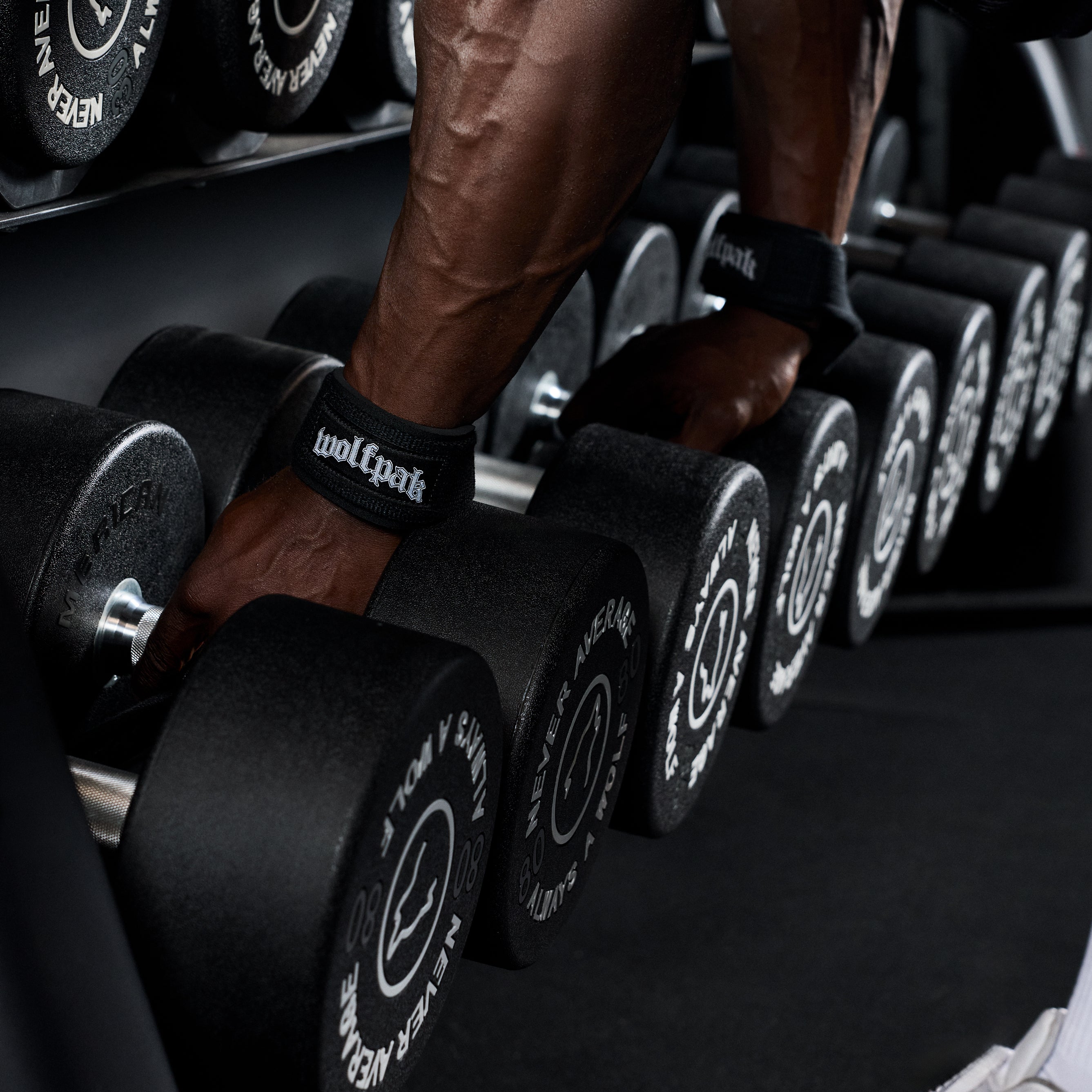 Deathwing Script Heavy Duty Black Lifting Straps