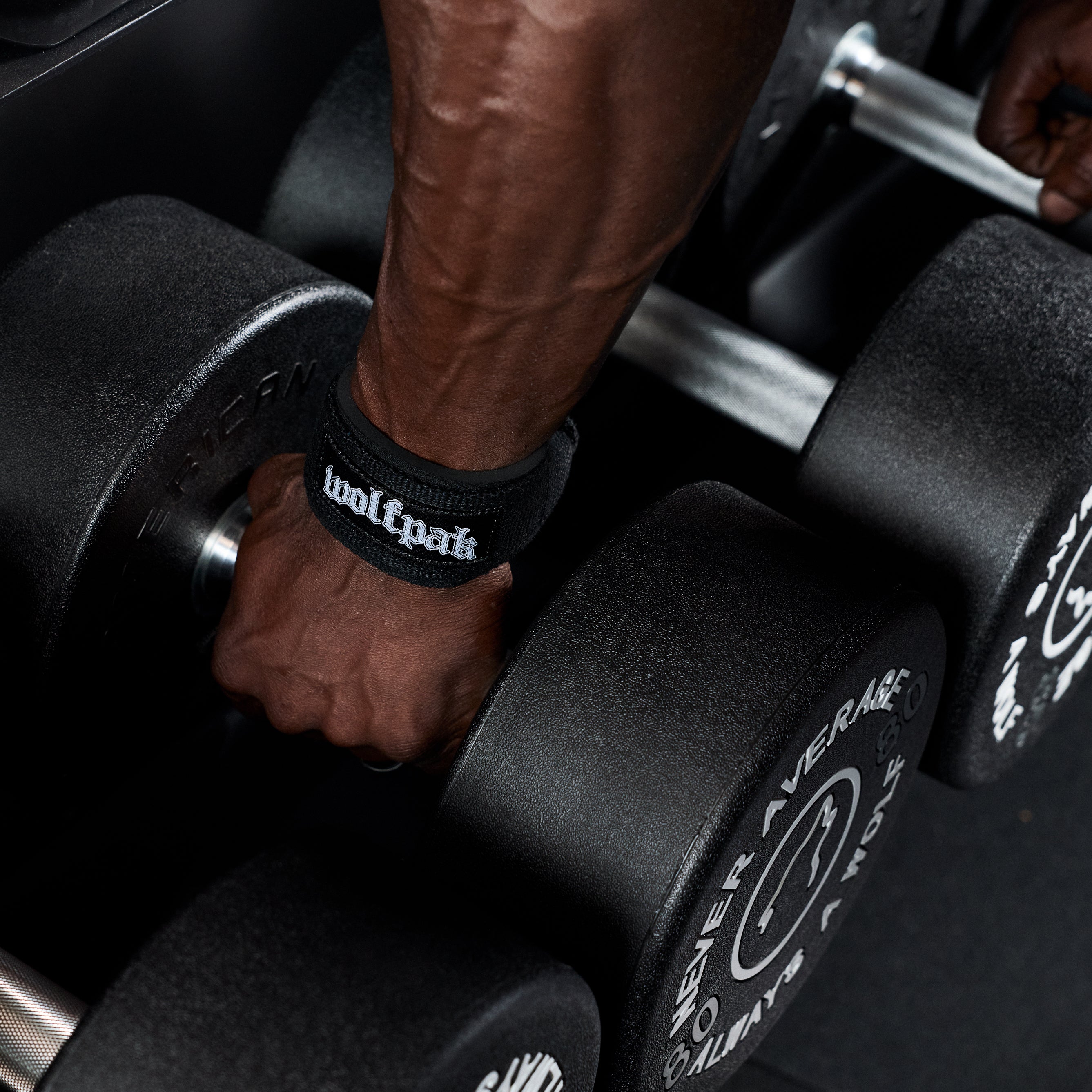 Deathwing Script Heavy Duty Black Lifting Straps