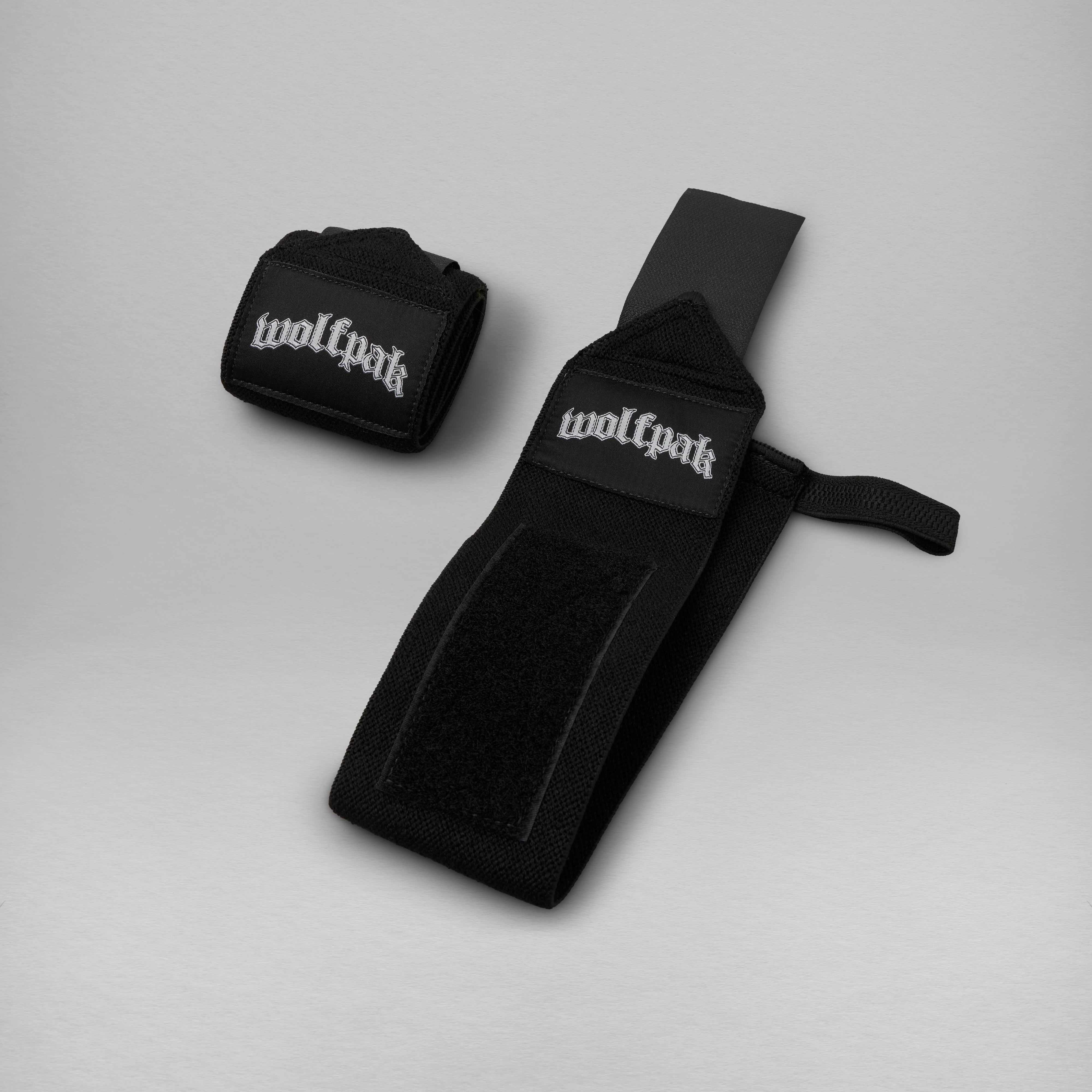Deathwing Script Black Wrist Wraps 18"