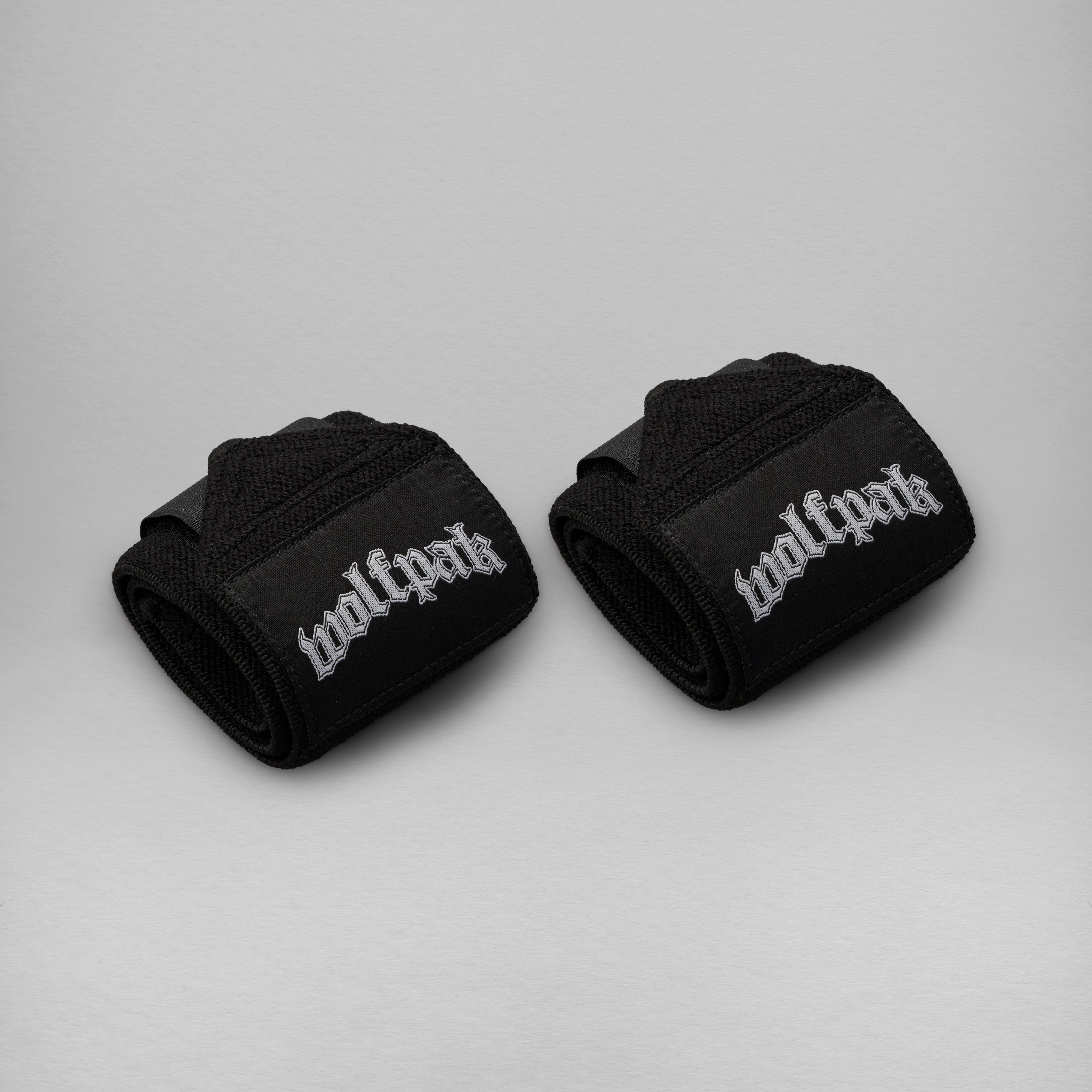 Deathwing Script Black Wrist Wraps 18"