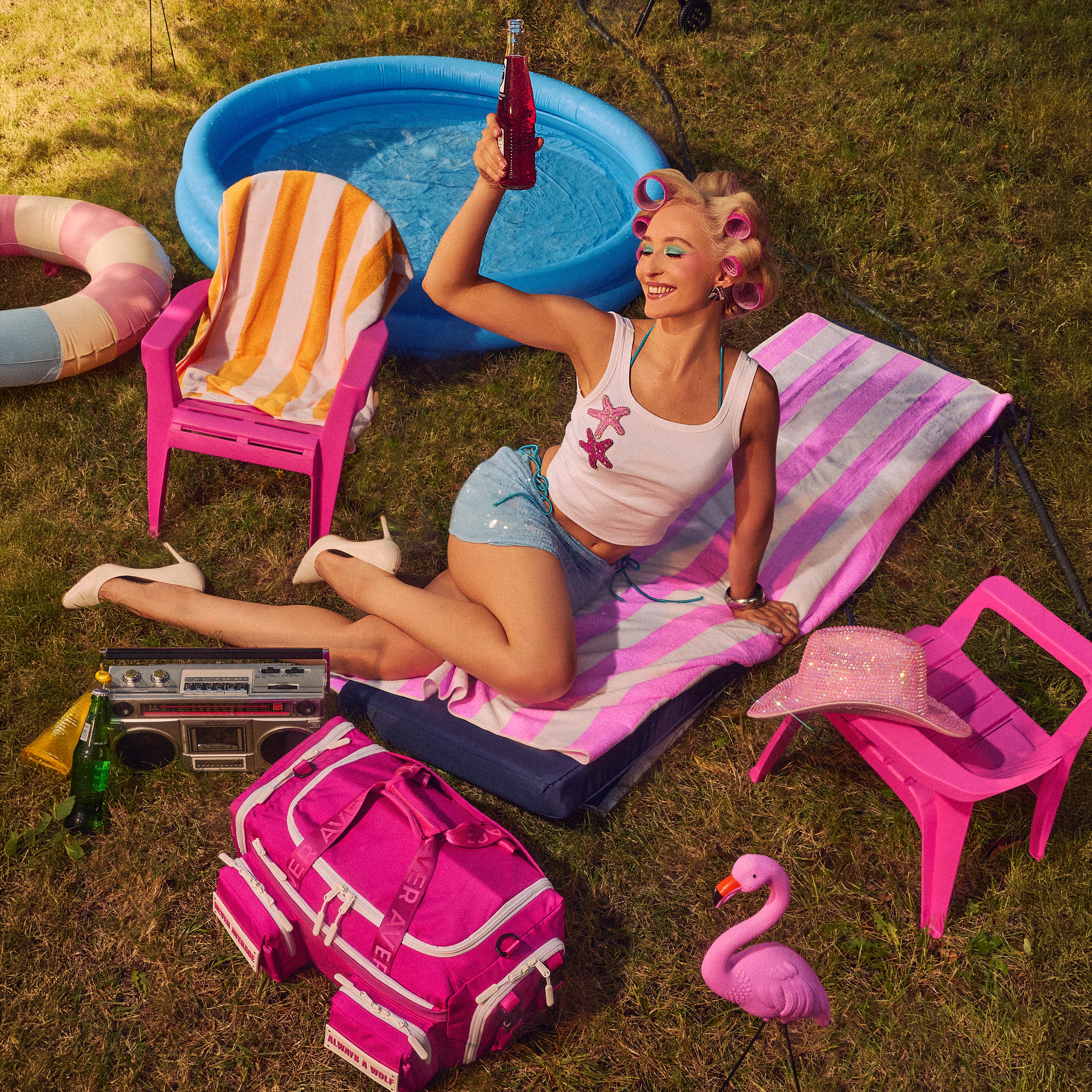 30L Perfect Duffle Bag Pink Goddess
