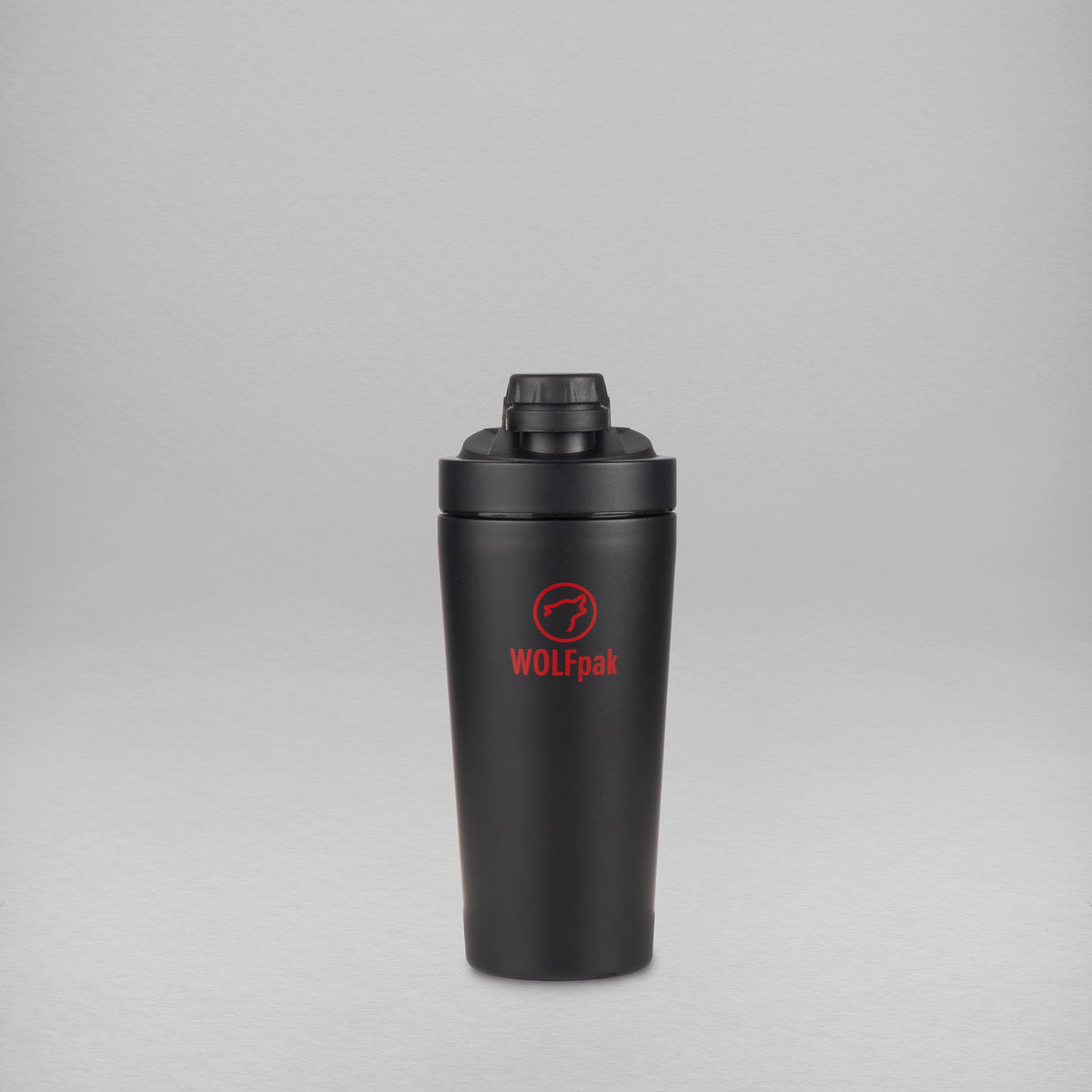 20oz Alpha Black with Red Twist Cap Shaker
