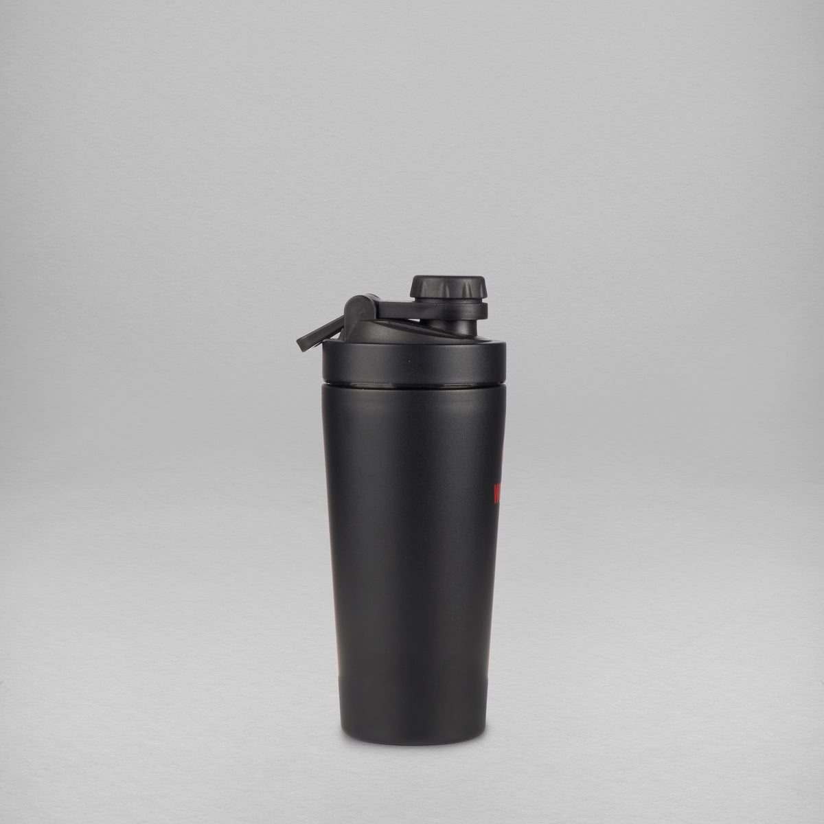20oz Alpha Black with Red Twist Cap Shaker