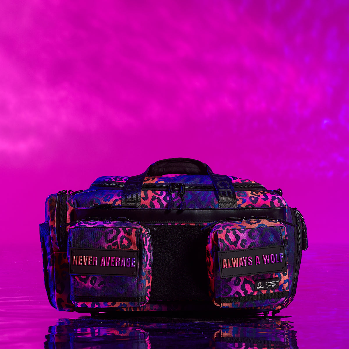 30L Perfect Duffle Bag Neon Leopard