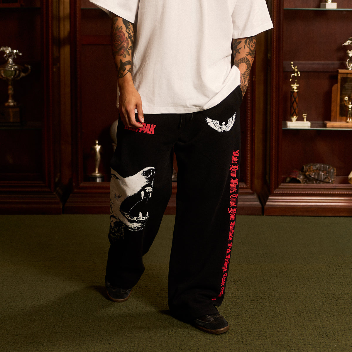 We Are Red Wide Leg Sweat Pants