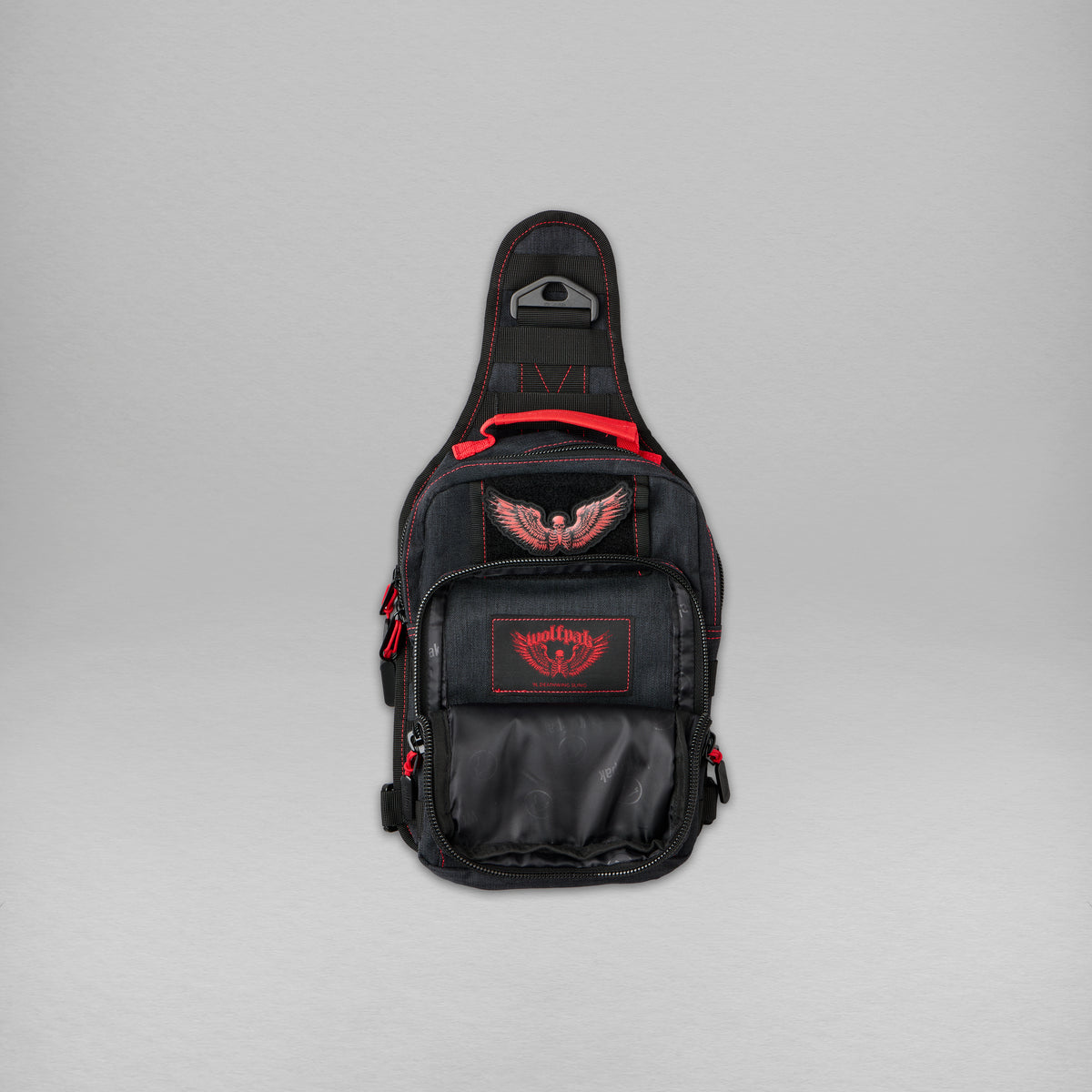 9L Tactical Sling Bag Deathwing Red