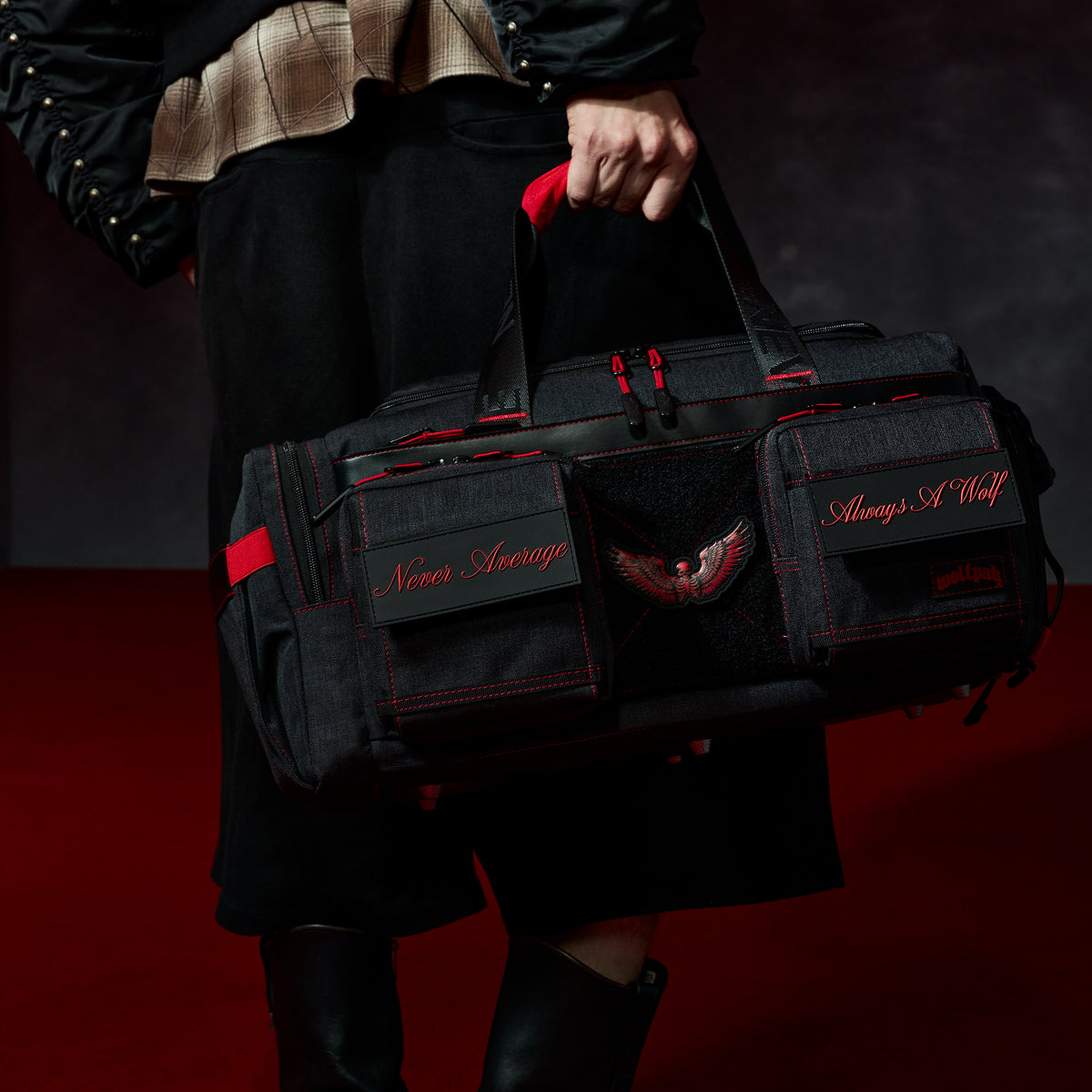 30L Perfect Duffle Bag Deathwing Red