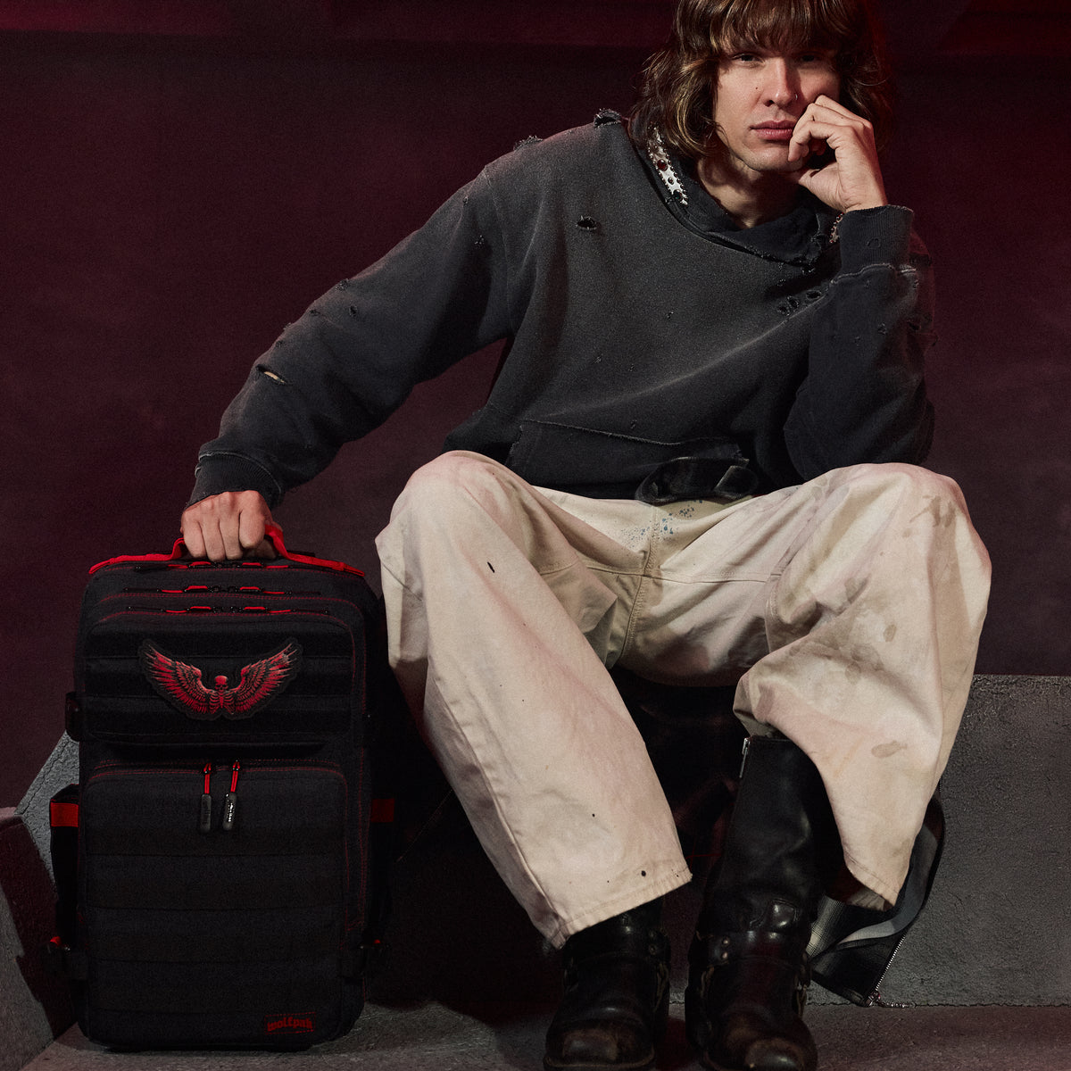 45L Backpack Deathwing Red
